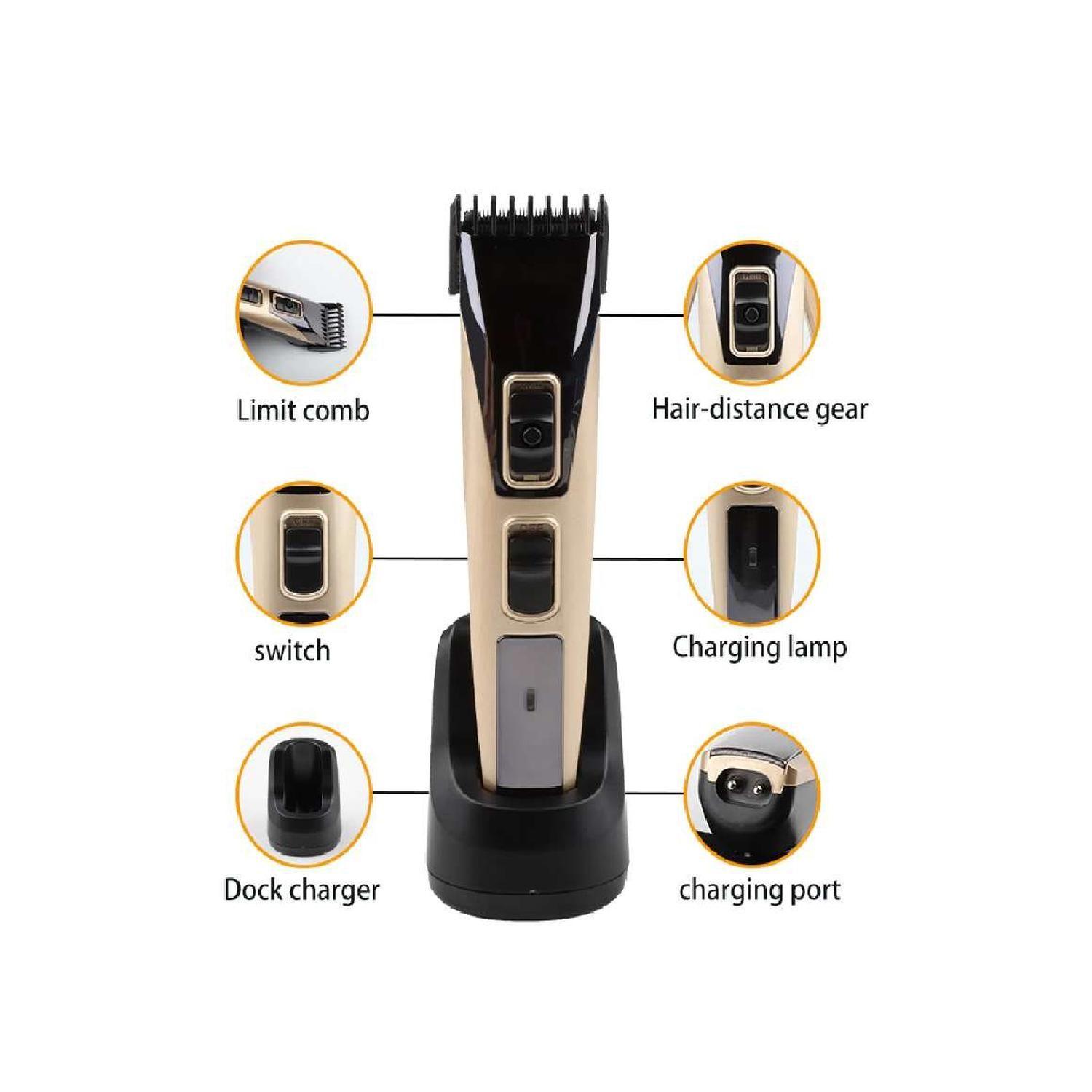 Maquina Cortar Pelo Barba Afeitadora Patillera Vello Cortadora-6