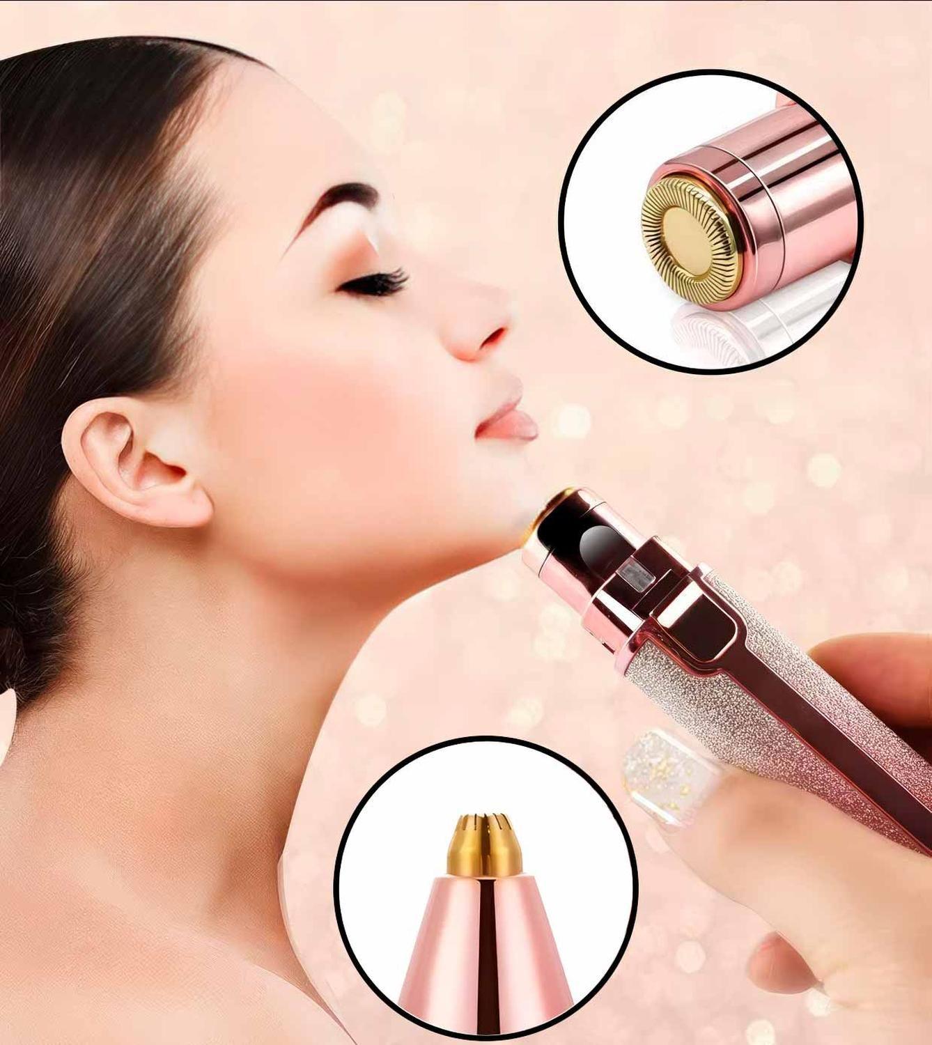 Depiladora De Vello Facial Removedora Recargable Portatil-3