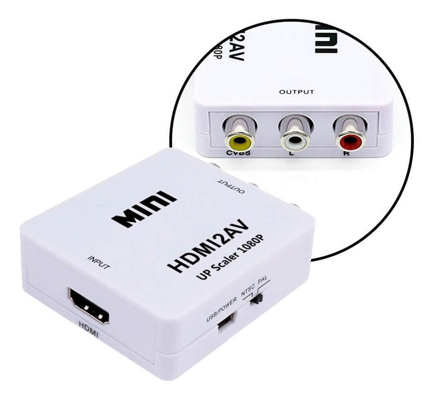 Conversor Hdmi A Rca Audio Y Video Adaptador Cambiador Señal-4