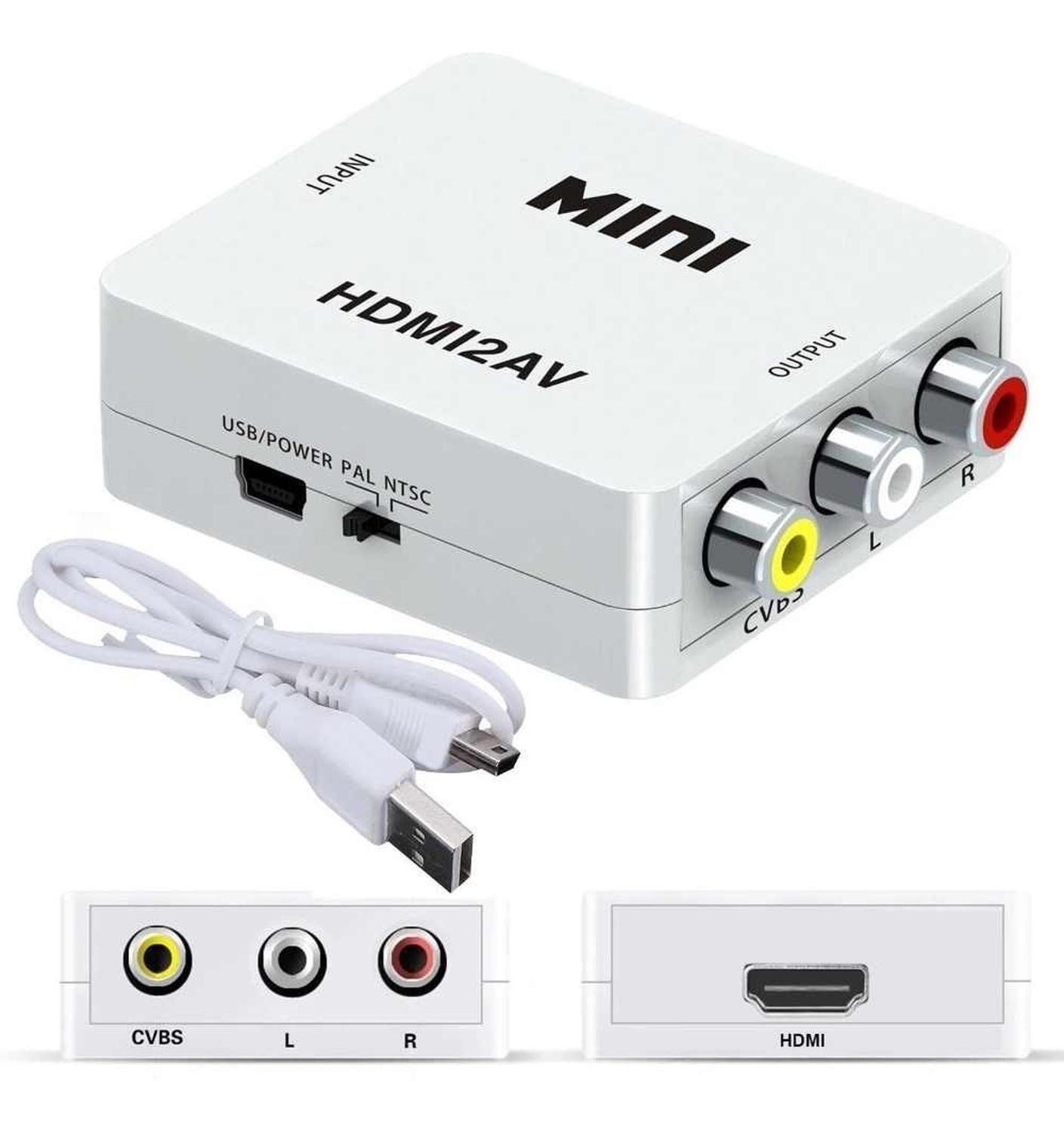 Conversor Hdmi A Rca Audio Y Video Adaptador Cambiador Señal-6