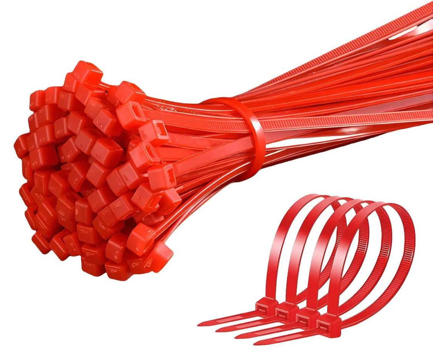 100 Amarras Plasticas Abrazadera Brida Colores 10 Cm Cables-3