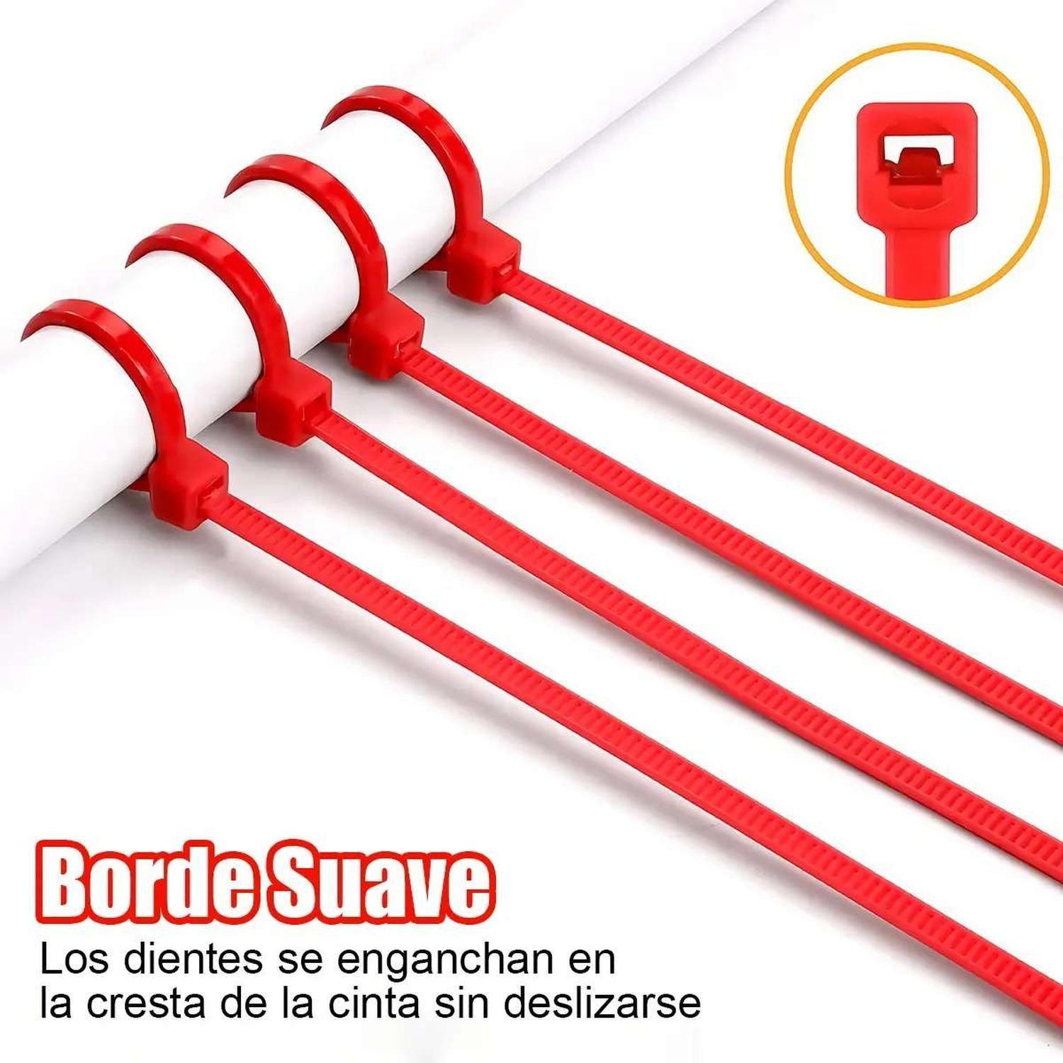 100 Amarras Plasticas Abrazadera Brida Colores 10 Cm Cables-4