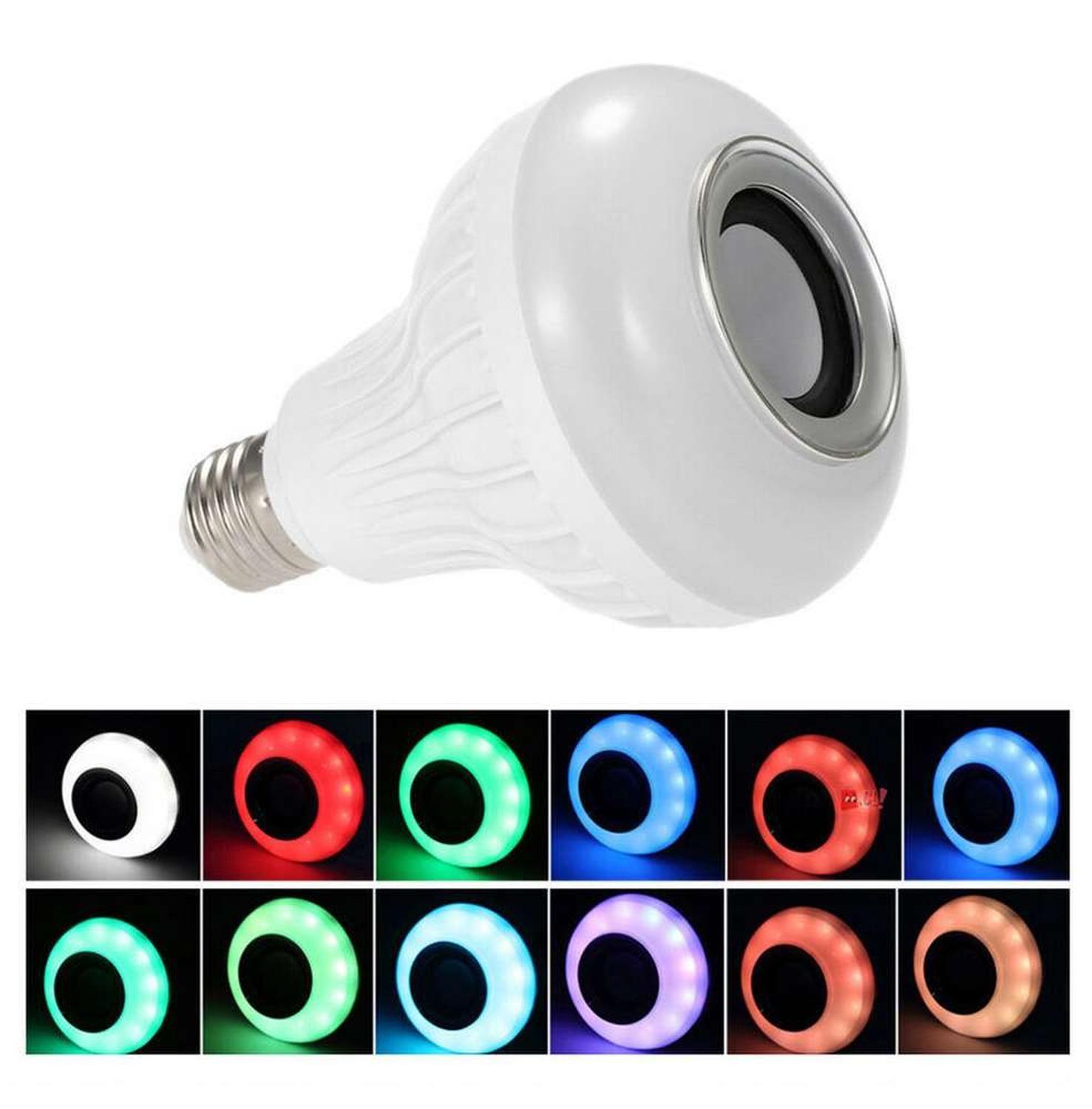 Ampolleta Led y Parlante Bluetooth Musica Iluminacion Fiesta-3