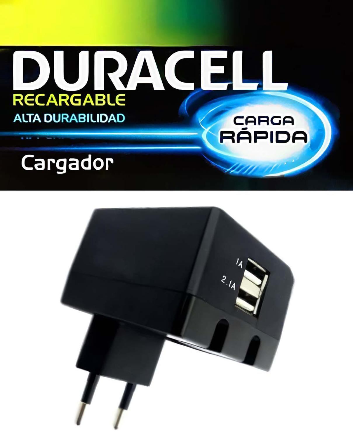 Cargador Rapido Celular 3.1 A Duracell Original 2 Puerto Usb-4