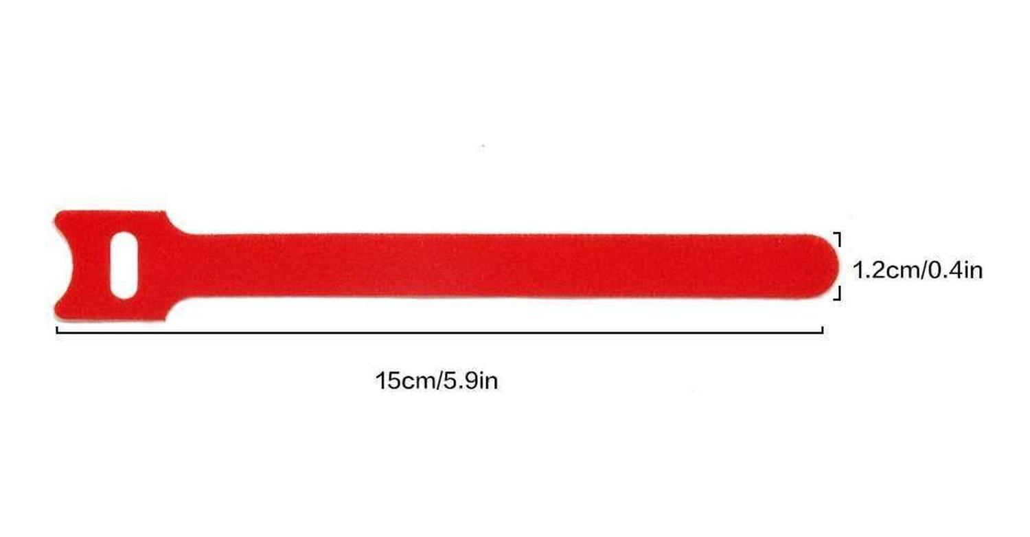 20x Pack Amarra Cable Organizador Reutilizable Velcro Cintas Diseño 6-6