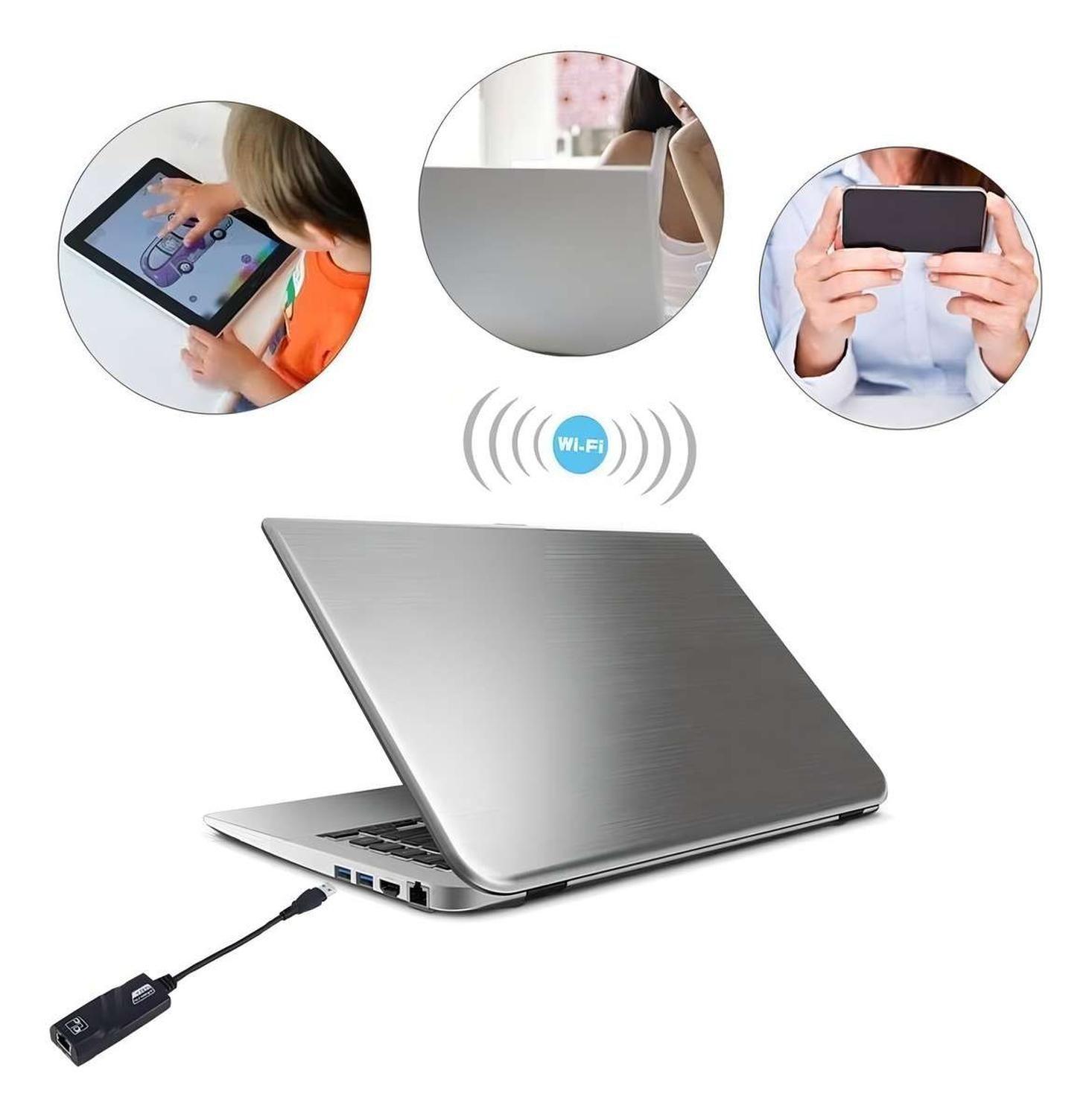 Tarjeta De Red Usb Tipo C Cable Adaptador Rj45 Lan Pc-6