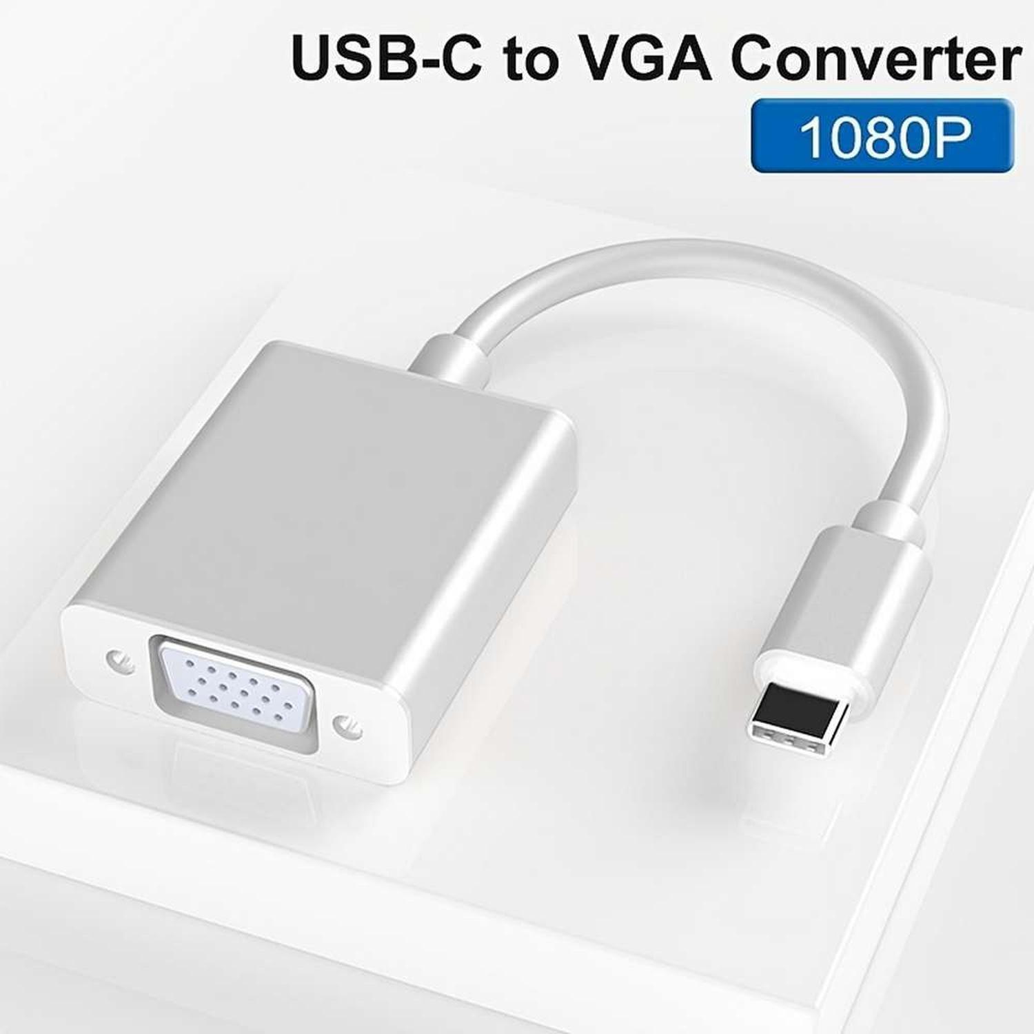 Adaptador Conversor Usb Tipo C Macho A Vga Hembra Notebook-2