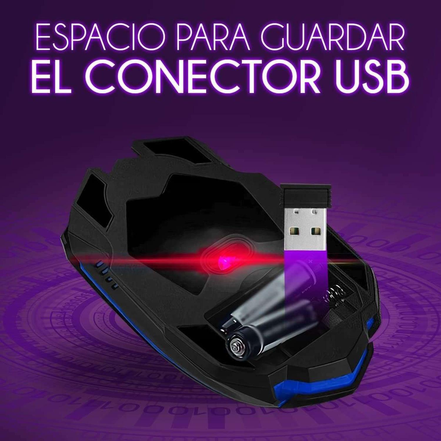 Kit Teclado Mouse Gamer Inalambrico Receptor Usb Pc Notebook-7