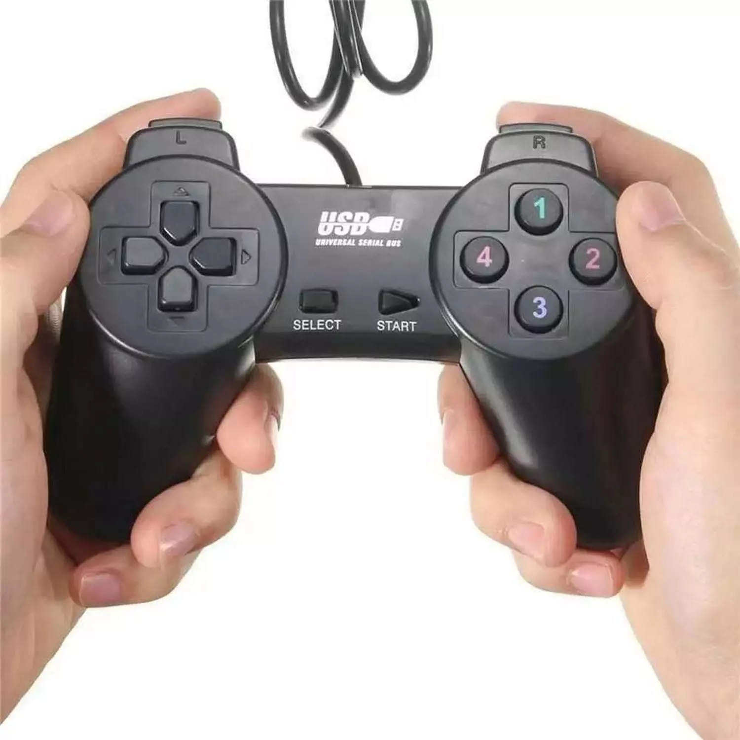 Joystick Control Alambrico Palanca Usb Pc Mando Juegos-3