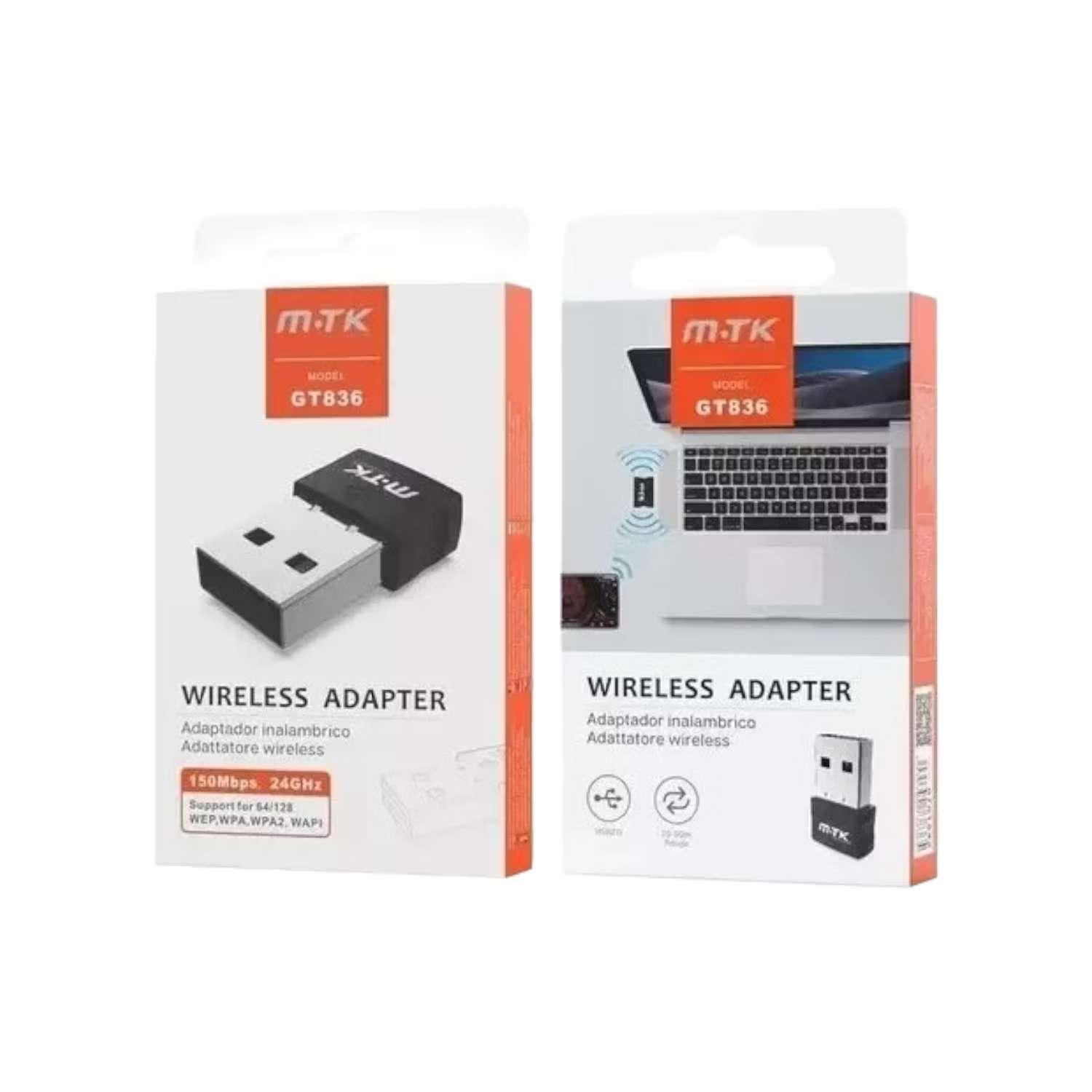 Mini Adaptador Usb Inalambrico Receptor Wifi-2
