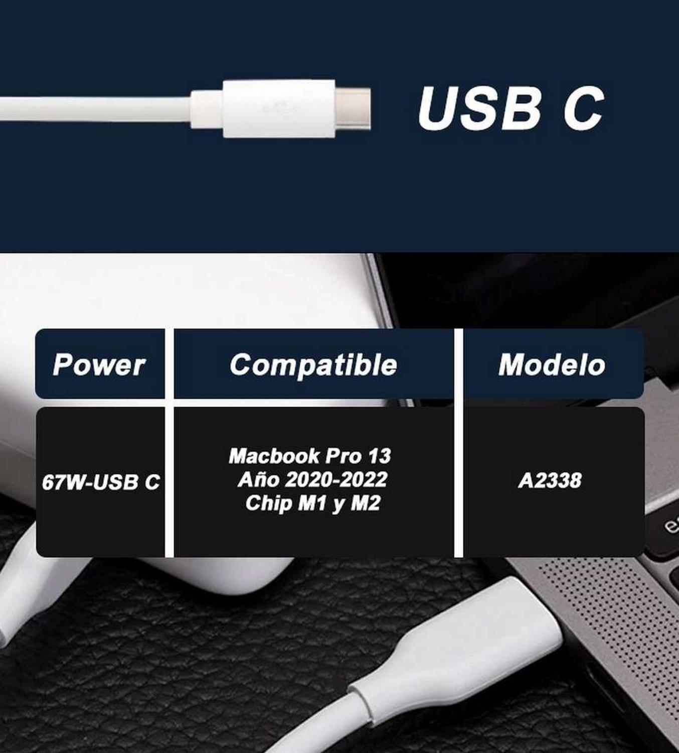 Cargador Adaptador Tipo C Transformador Para Macbook Air Pro-6