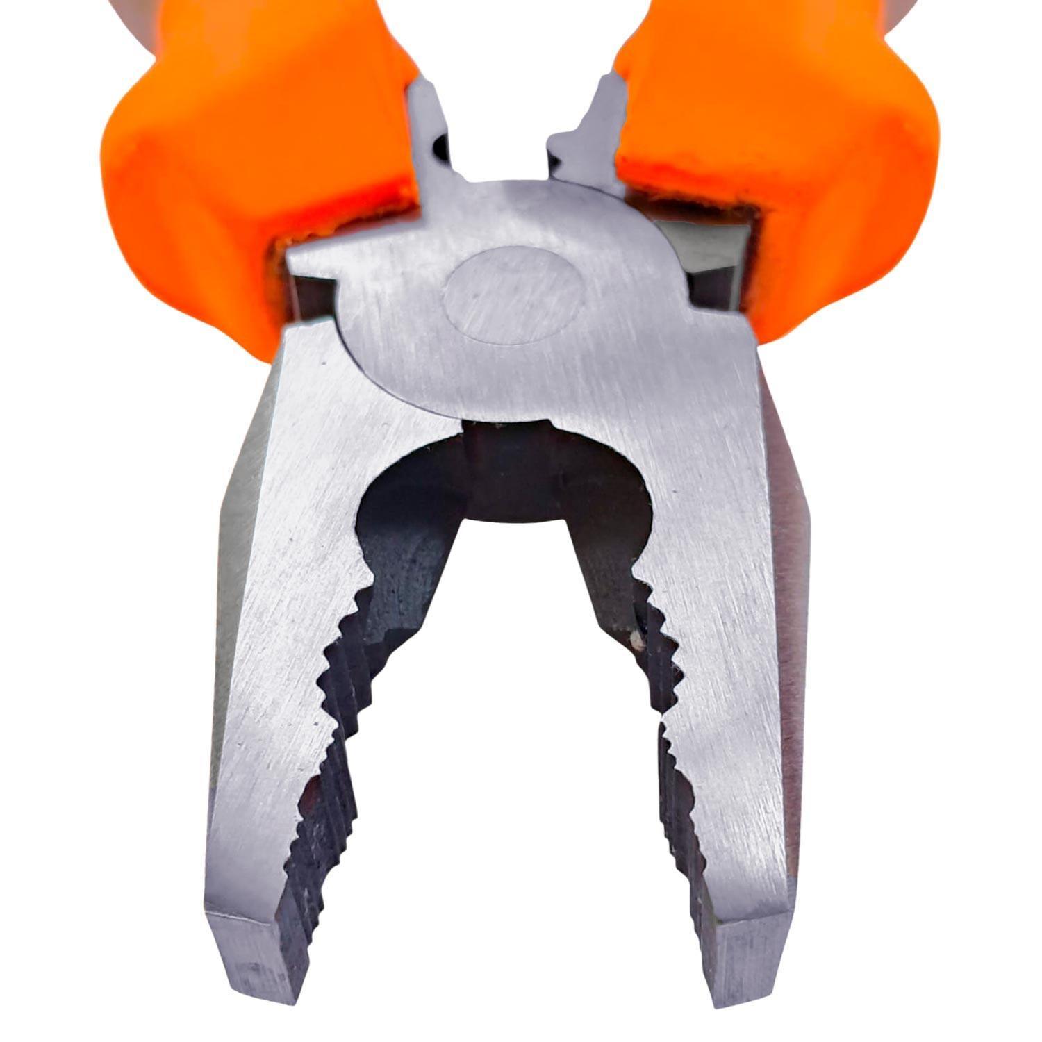 Alicate Universal Pinza Grande Electricista Multiuso Acero-5