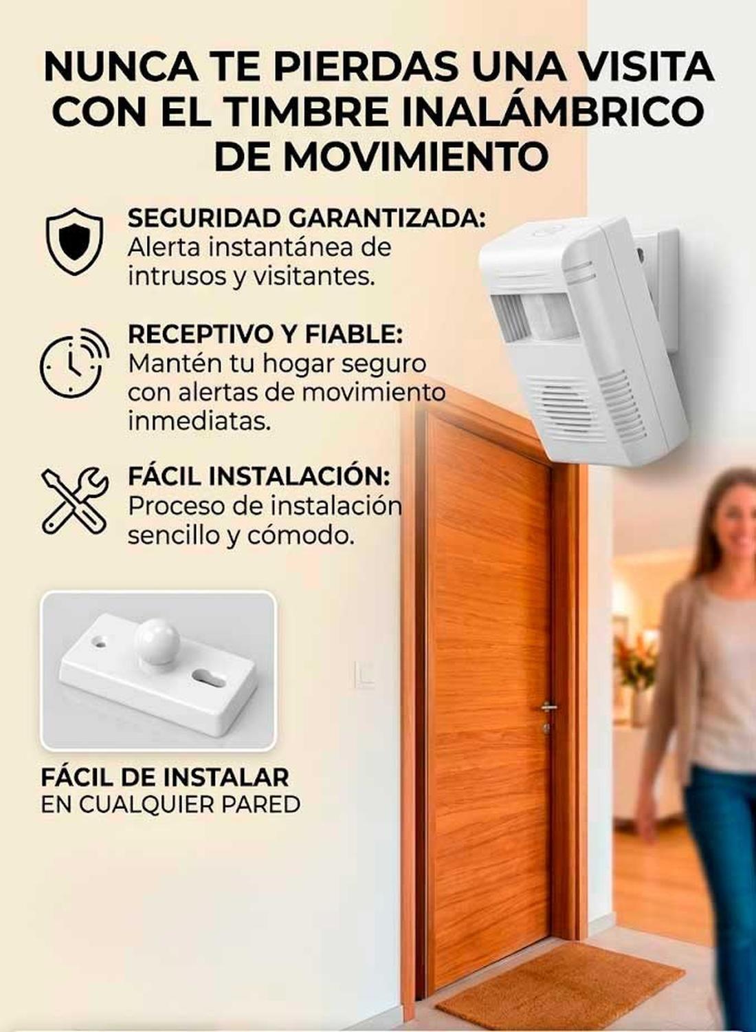 Alarma Sensor Detector De Movimiento Persona Cliente Negocio-7