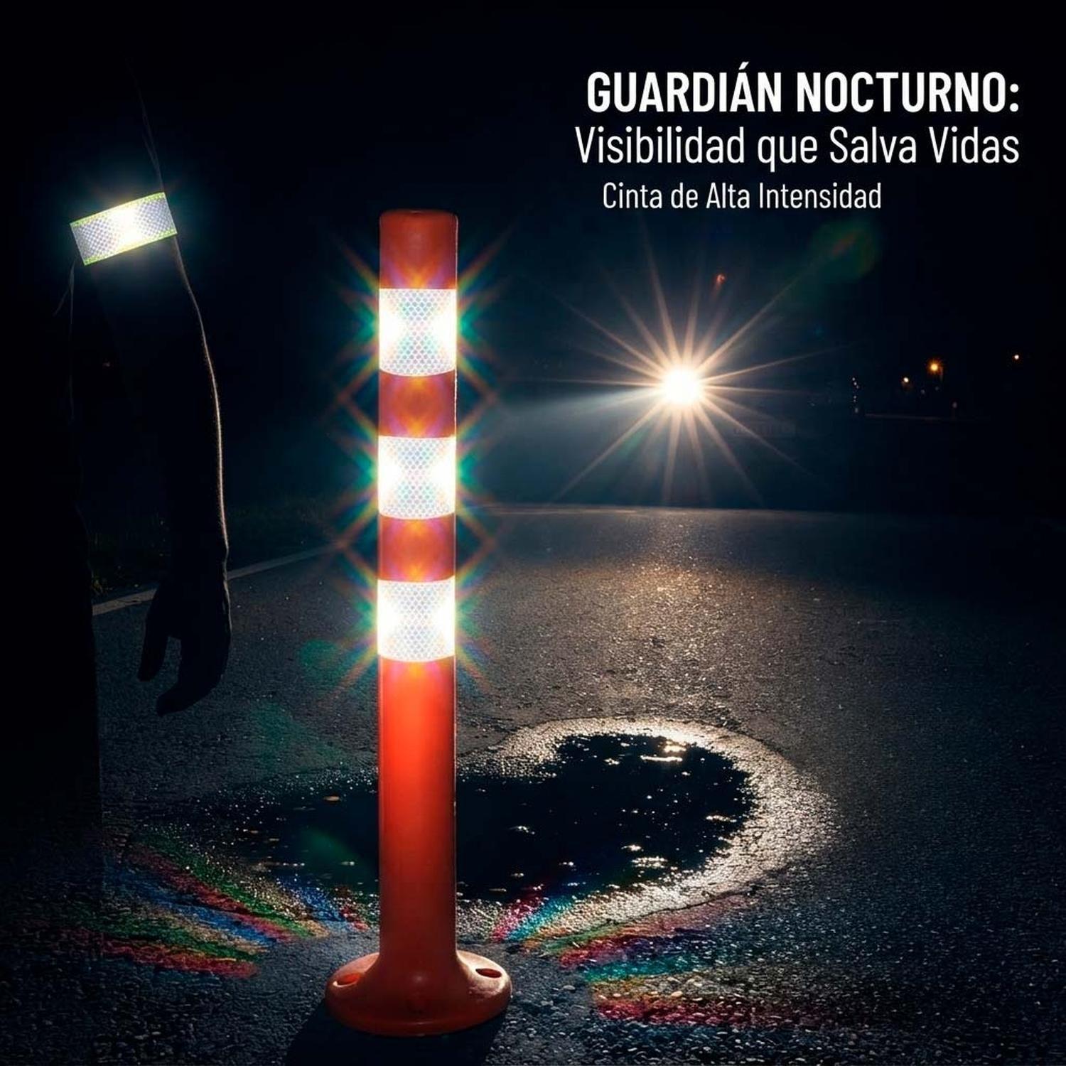 Cinta Reflectante Fluorecenter Seguridad Adhesiva 5 Metros-8
