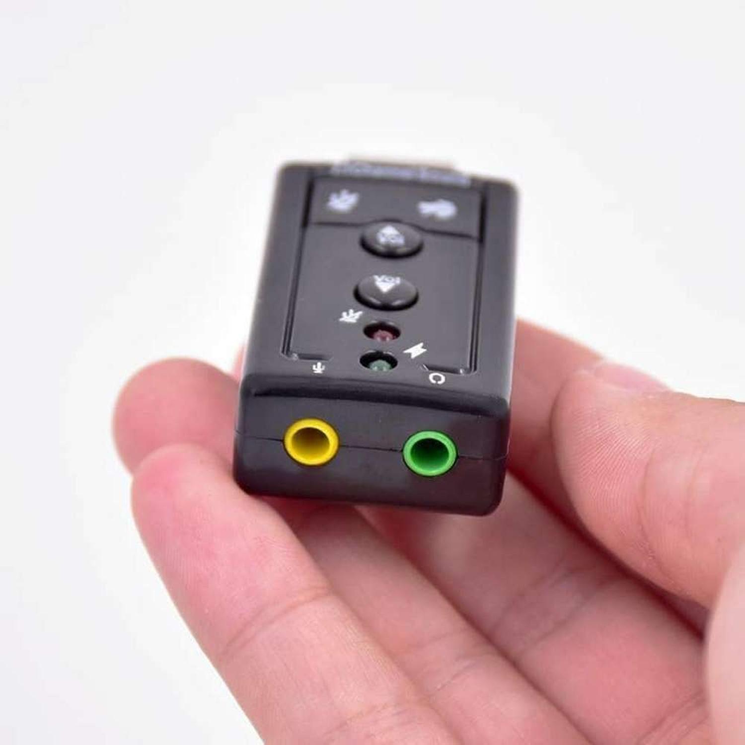 Tarjeta De Sonido Adaptador Externo Usb Microfono Pc-5