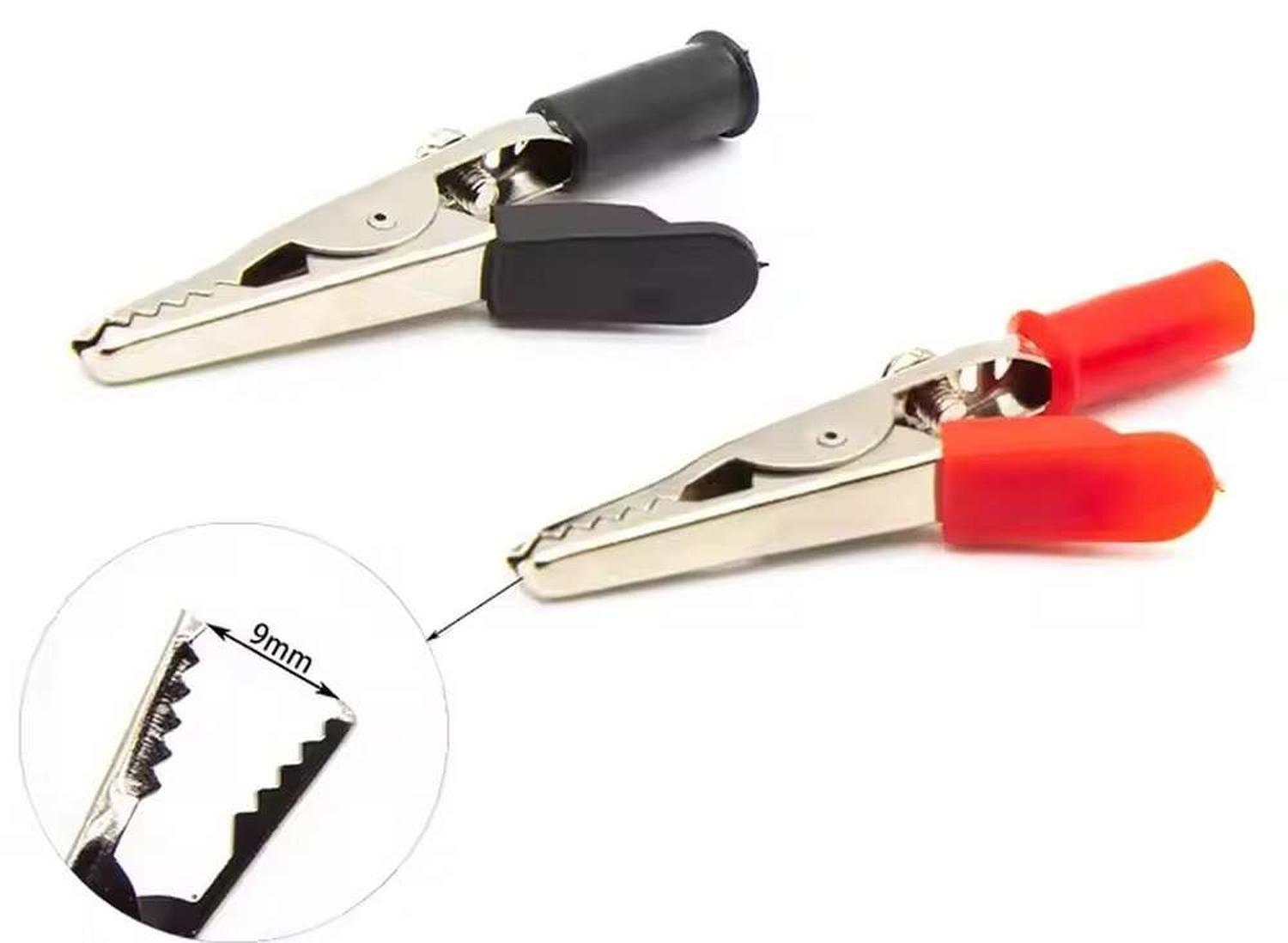 Pinzas Aisladas Caiman Cocodrilo Cable Corriente Electrica-3