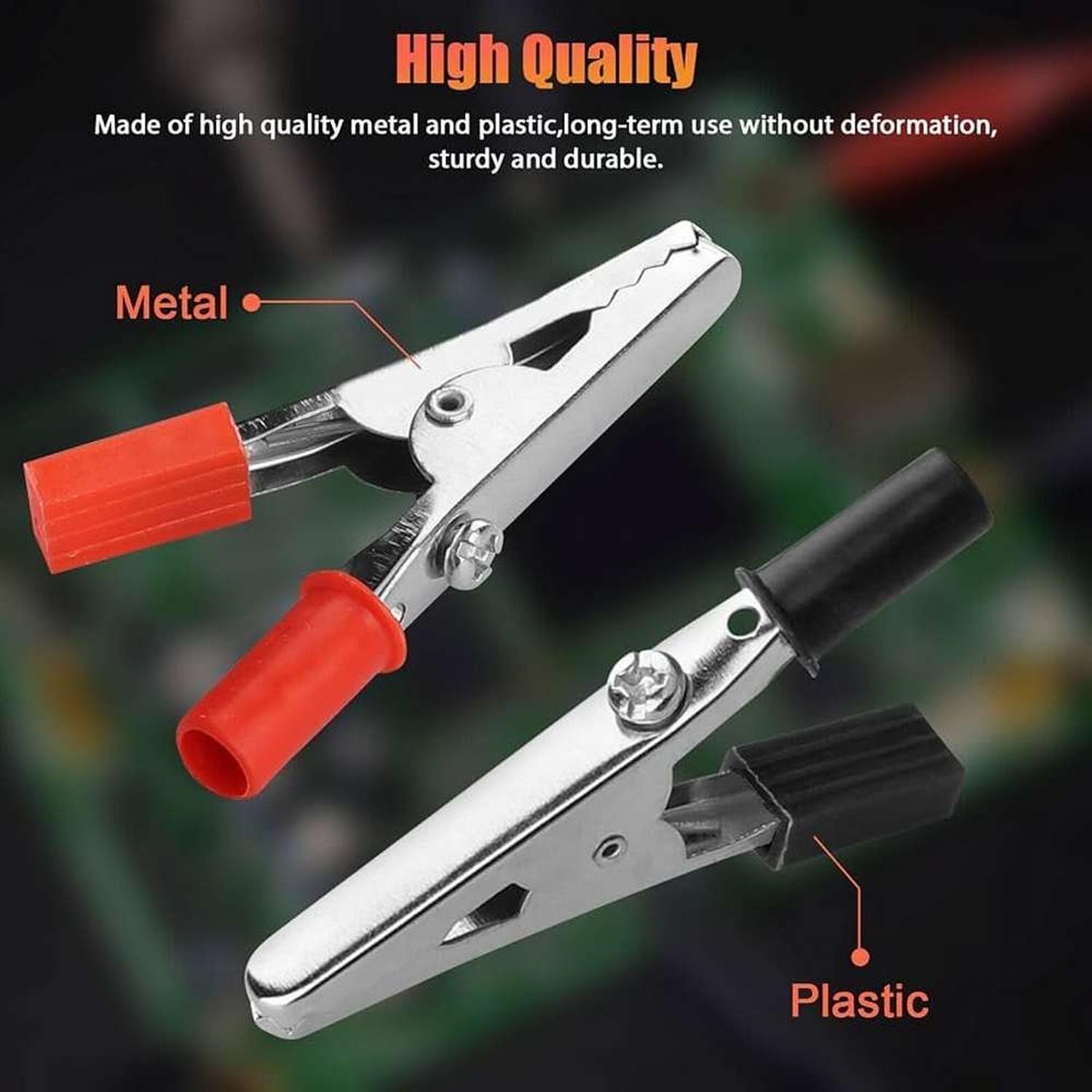 Pinzas Aisladas Caiman Cocodrilo Cable Corriente Electrica-8