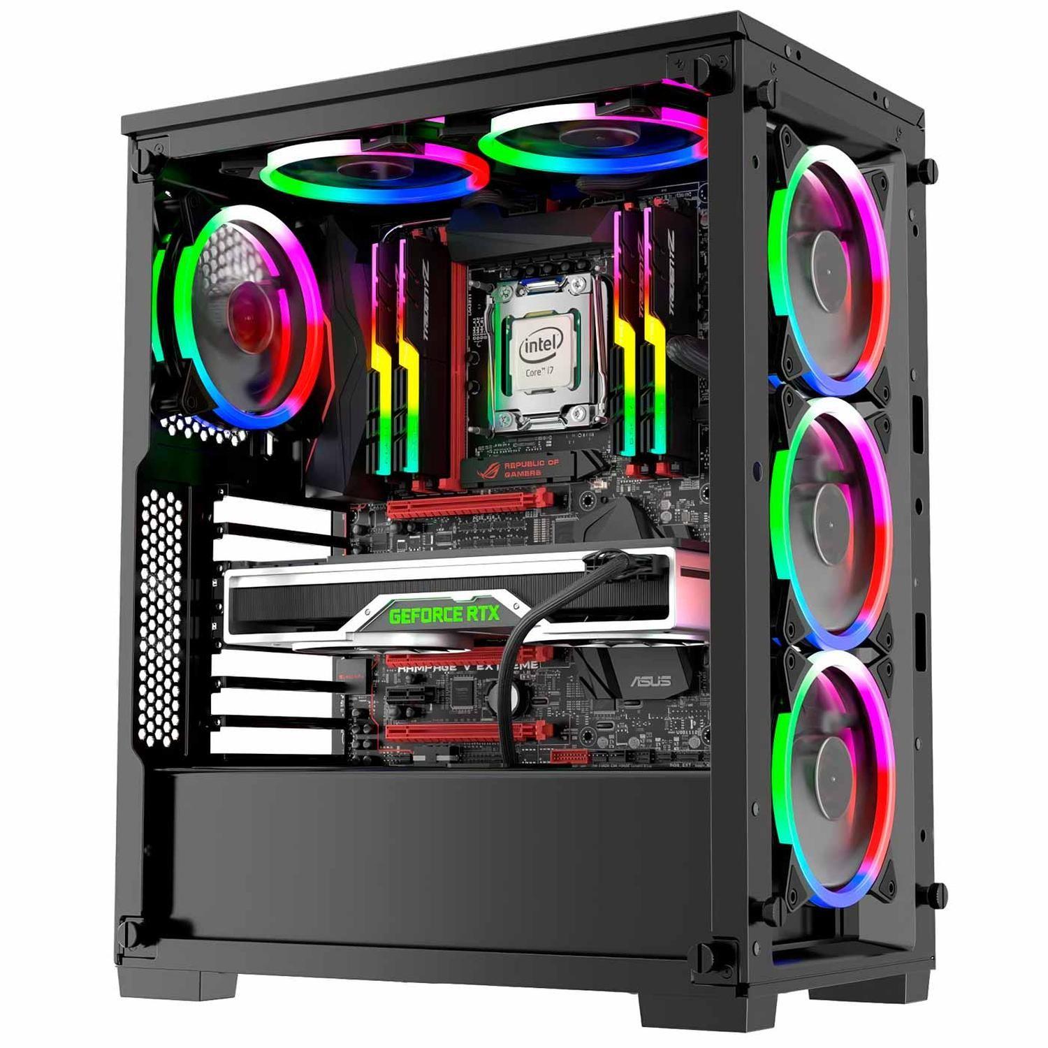 Ventilador Cooler De Gabinete Case Pc Luz Led Rgb Gamer-2