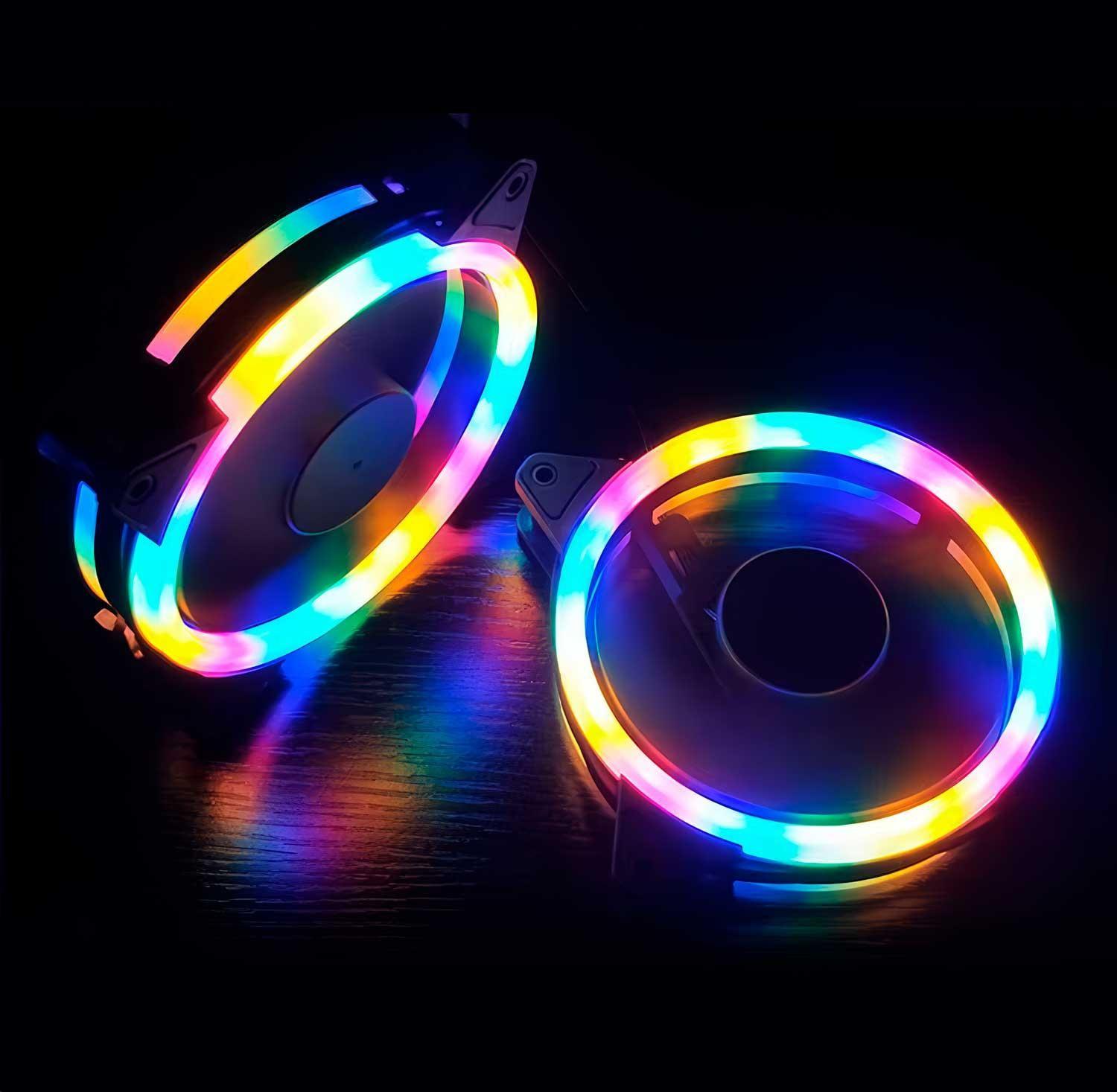 Ventilador Cooler De Gabinete Case Pc Luz Led Rgb Gamer-3