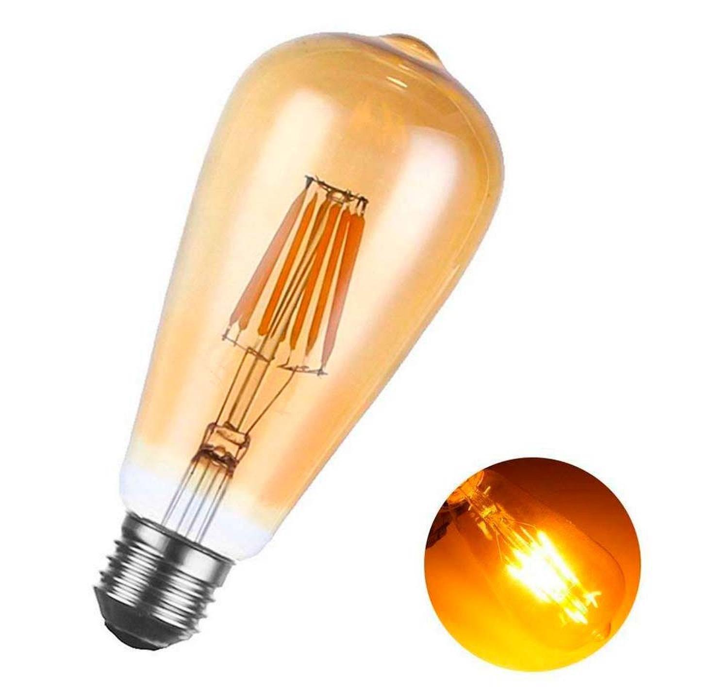 Ampolleta Led Retro Vintage Luz Calida Decoracion Filamento-2