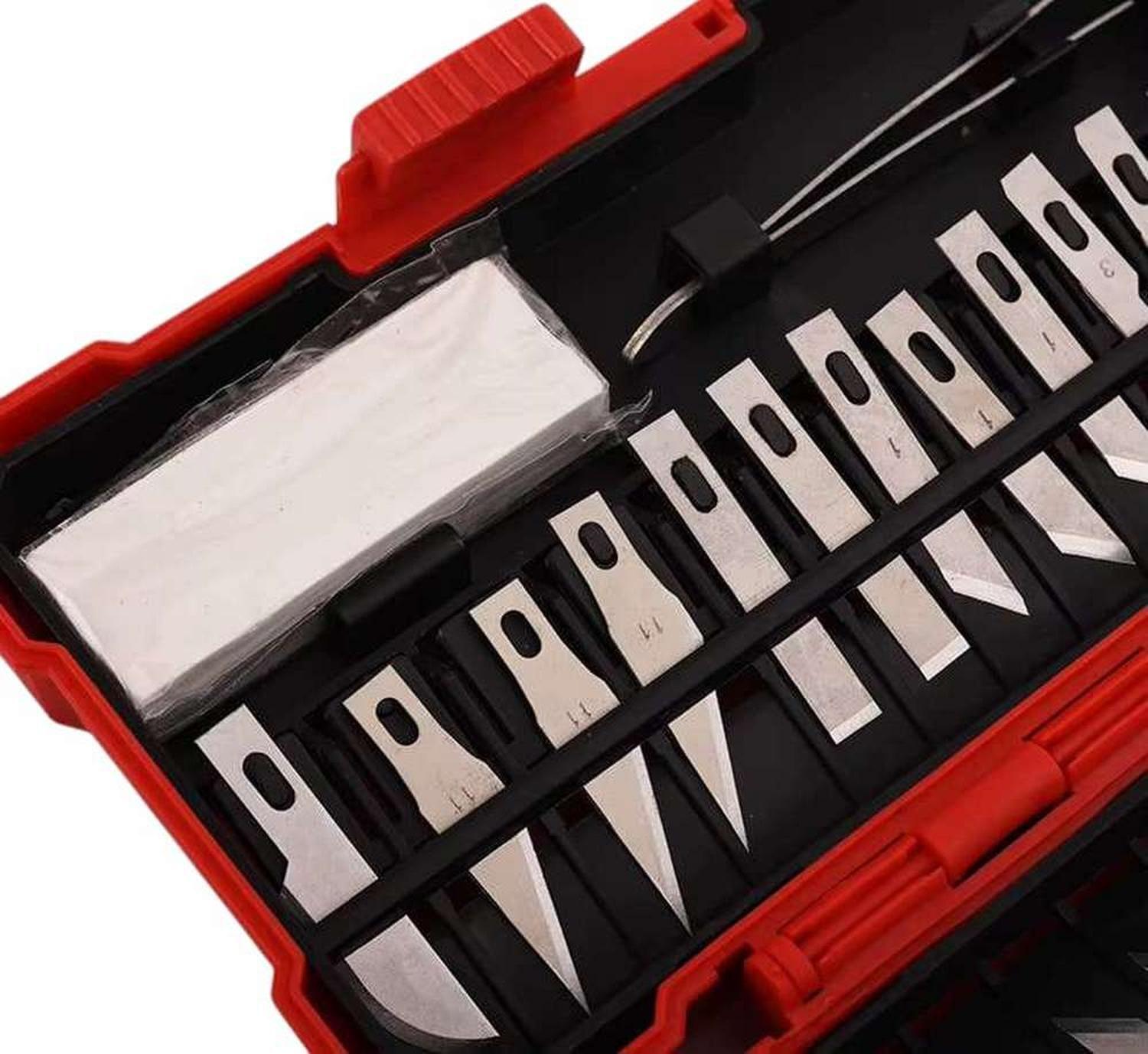 Set Bisturi Cortante Tipo Lapiz Con Cuchillas Metal Manualidades-2