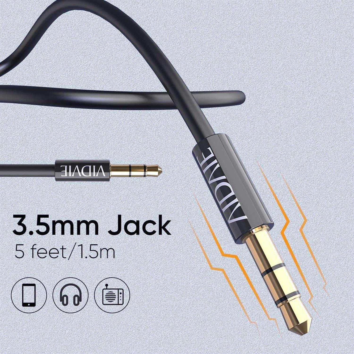 Cable 1x1 Auxiliar Plug Jack 3.5 Audio Fino Delgado Audifono-5