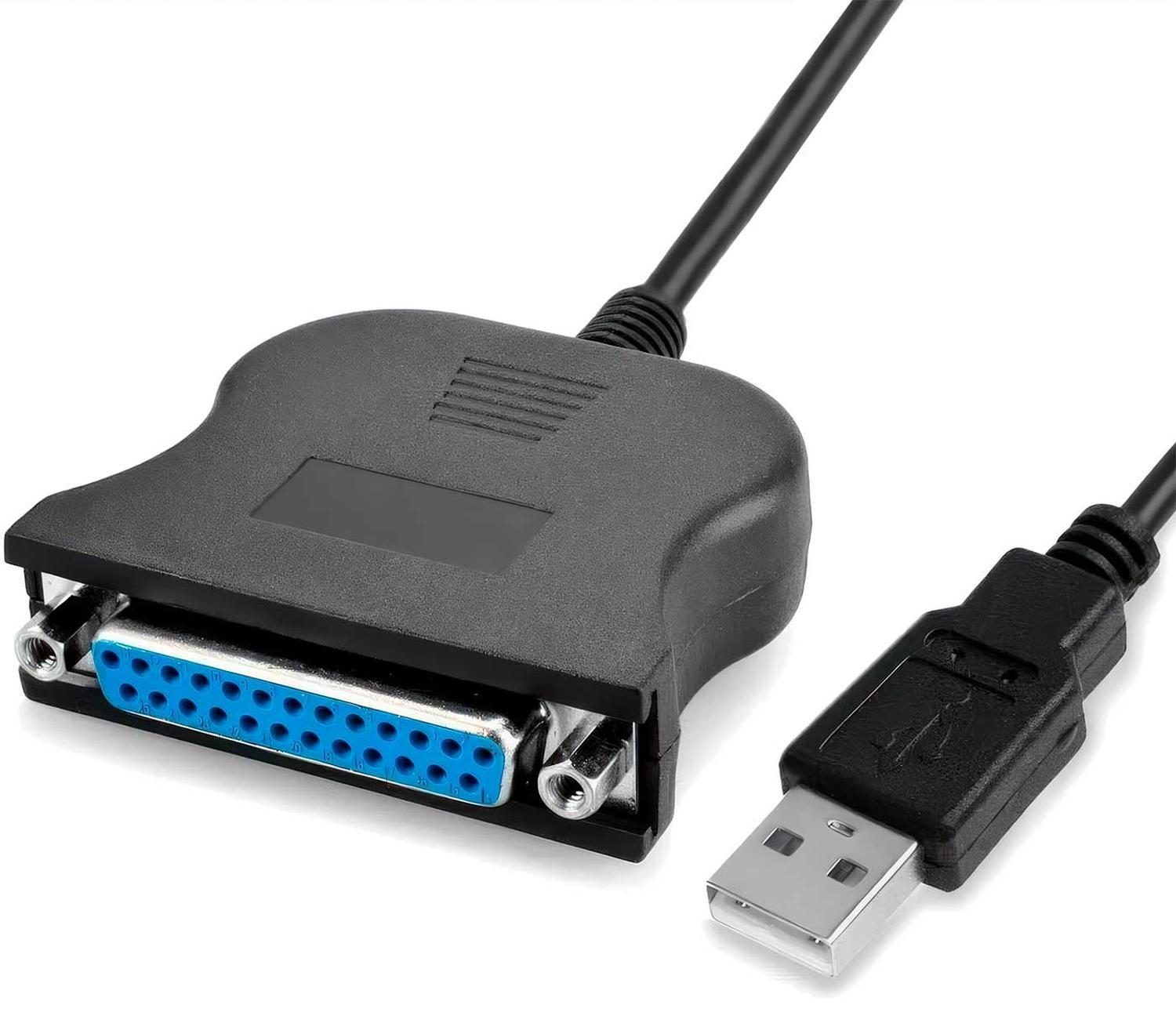Cable Adaptador Usb A Puerto Paralelo Impresora Db25 Hembra-5