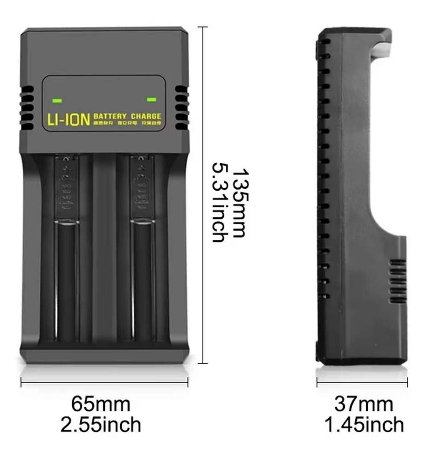 Cargador Pila Doble Bateria 18650 14500 Recargable Usb-5