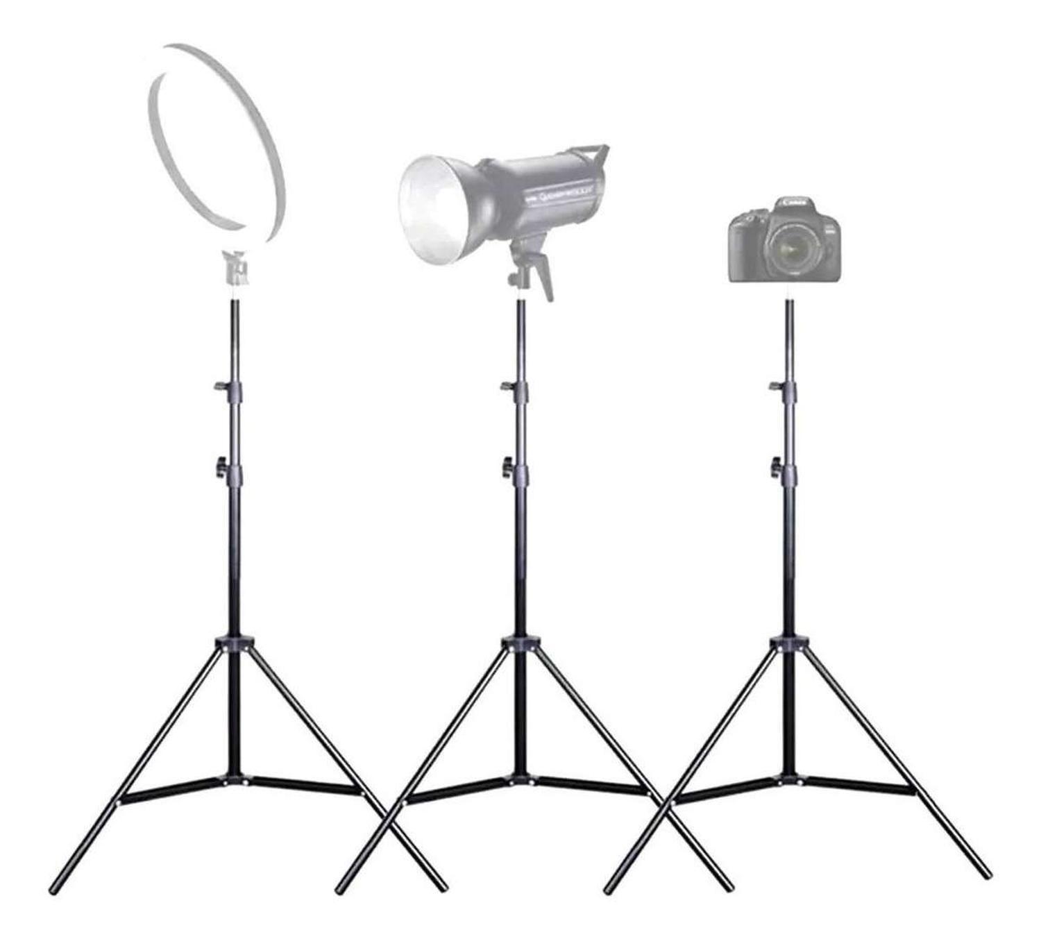 Tripode Soporte Selfie 1.80mtrs Camara Aro Luz Camara Otros-5