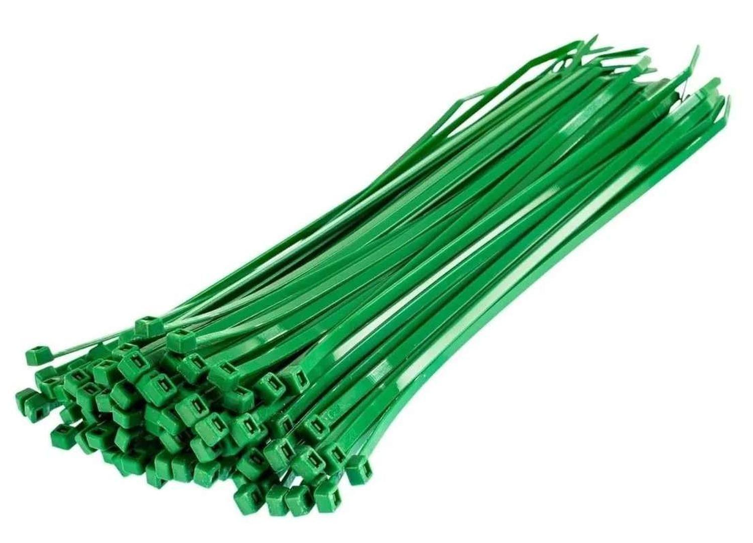25x Amarras Plasticas Verde 20 Cm Para Cables Trillaje-2