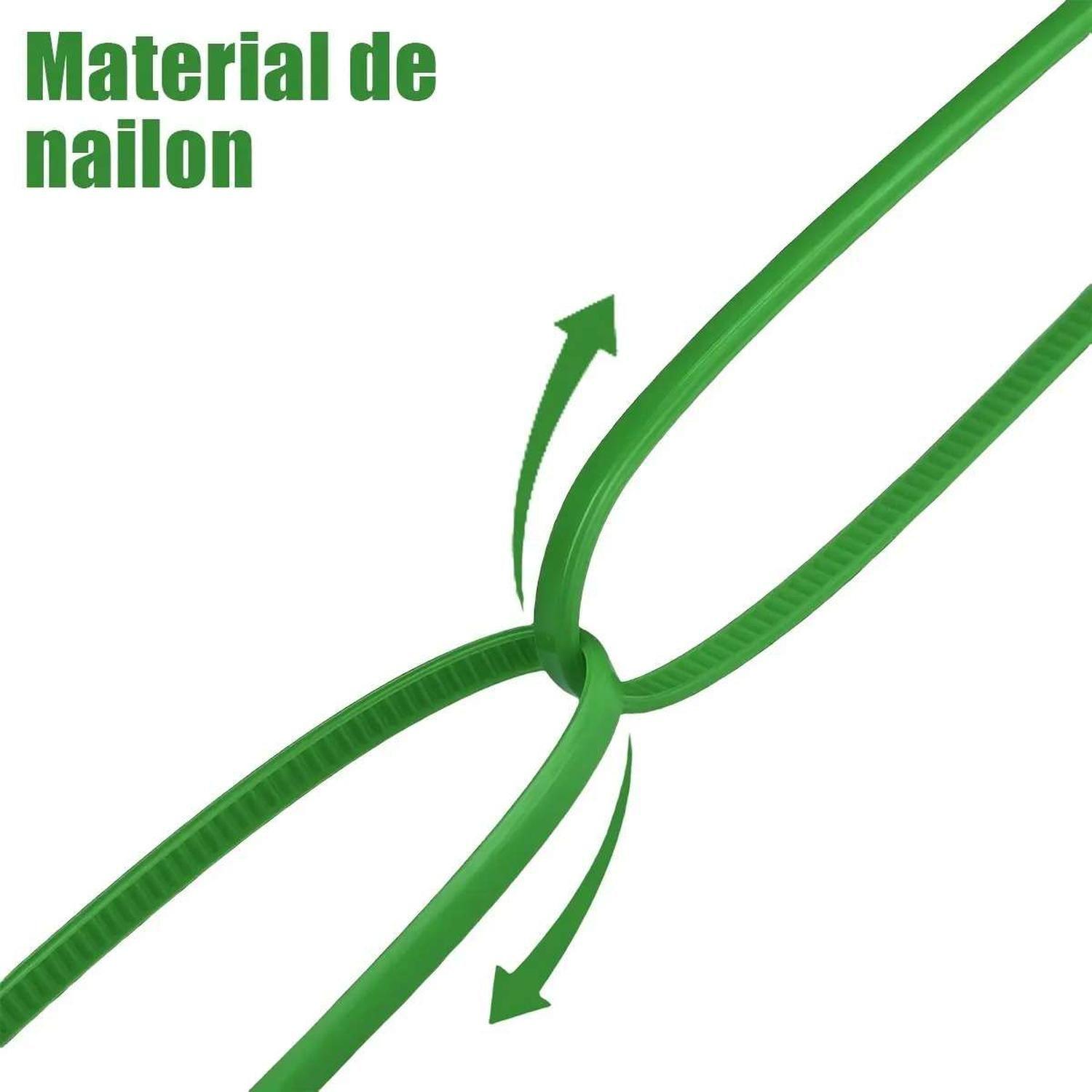 25x Amarras Plasticas Verde 20 Cm Para Cables Trillaje-3