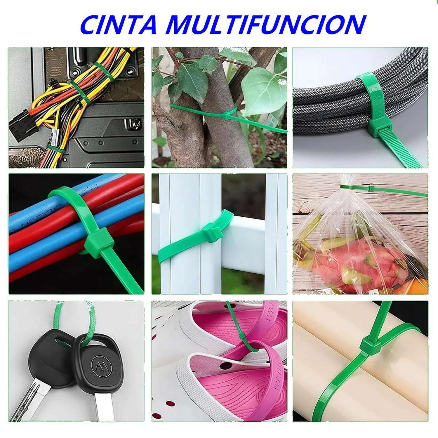 25x Amarras Plasticas Verde 20 Cm Para Cables Trillaje-9