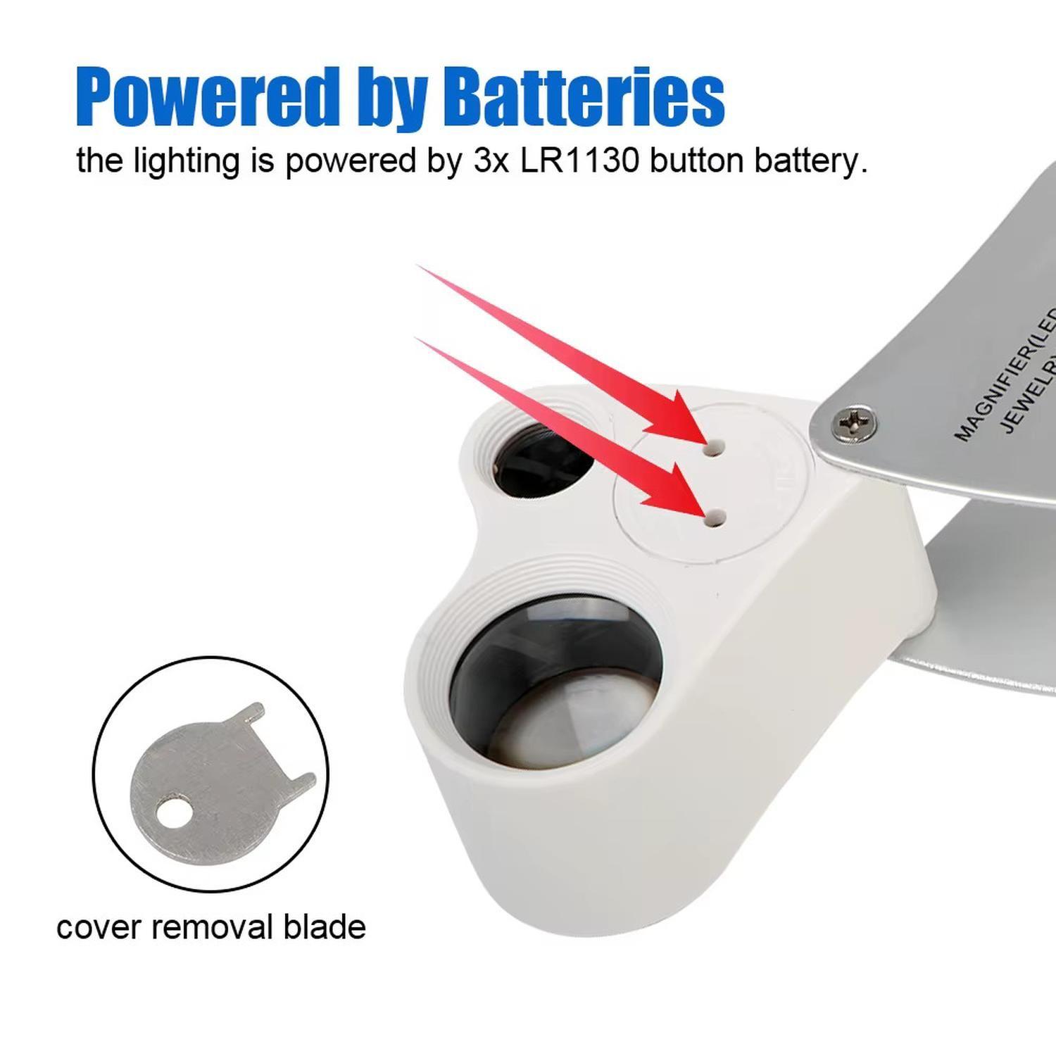 Lupa Doble Microscopio Plegable Luz Led Joyeria-6