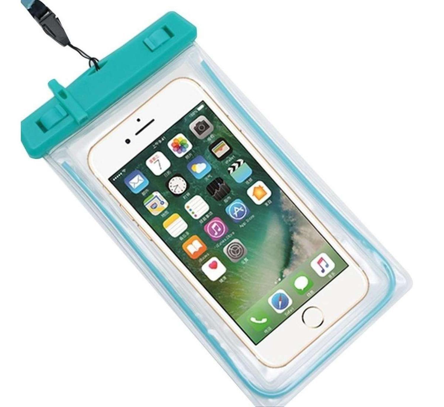 Funda Impermeable Protector Celular Sumergible Agua Flotador Piscina Mar-0