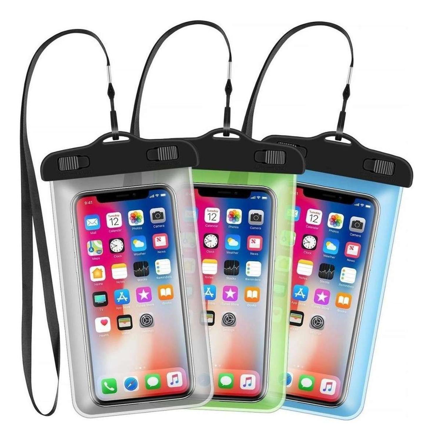 Funda Impermeable Protector Celular Sumergible Agua Flotador Piscina Mar-1