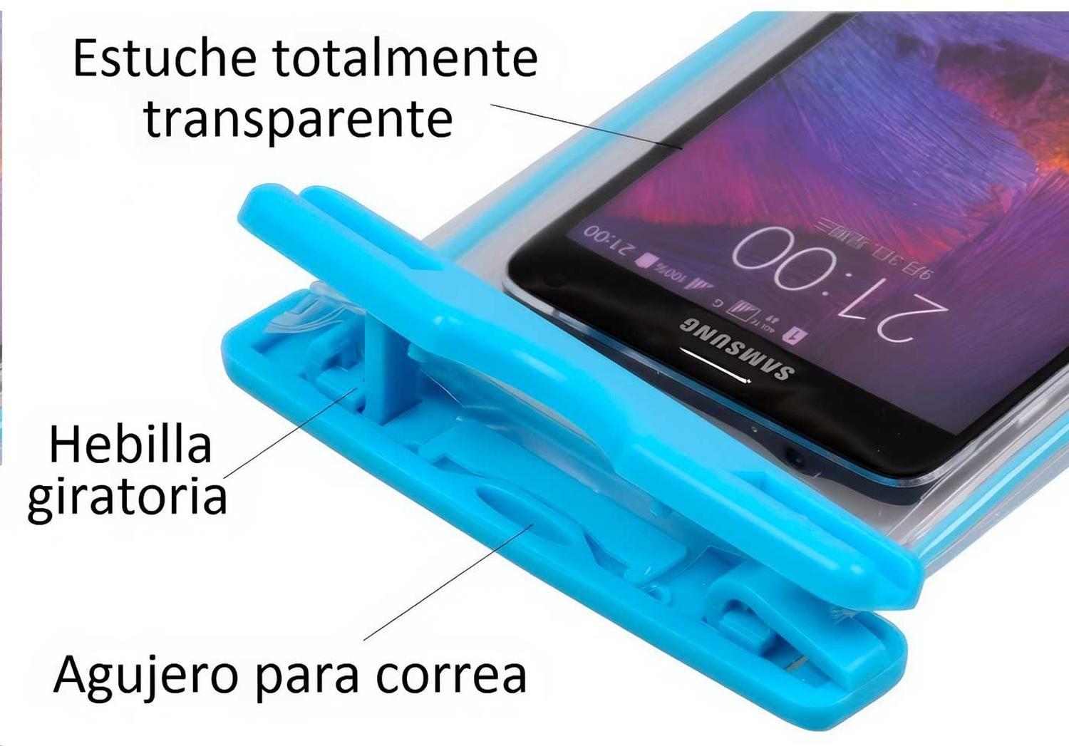 Funda Impermeable Protector Celular Sumergible Agua Flotador Piscina Mar-4