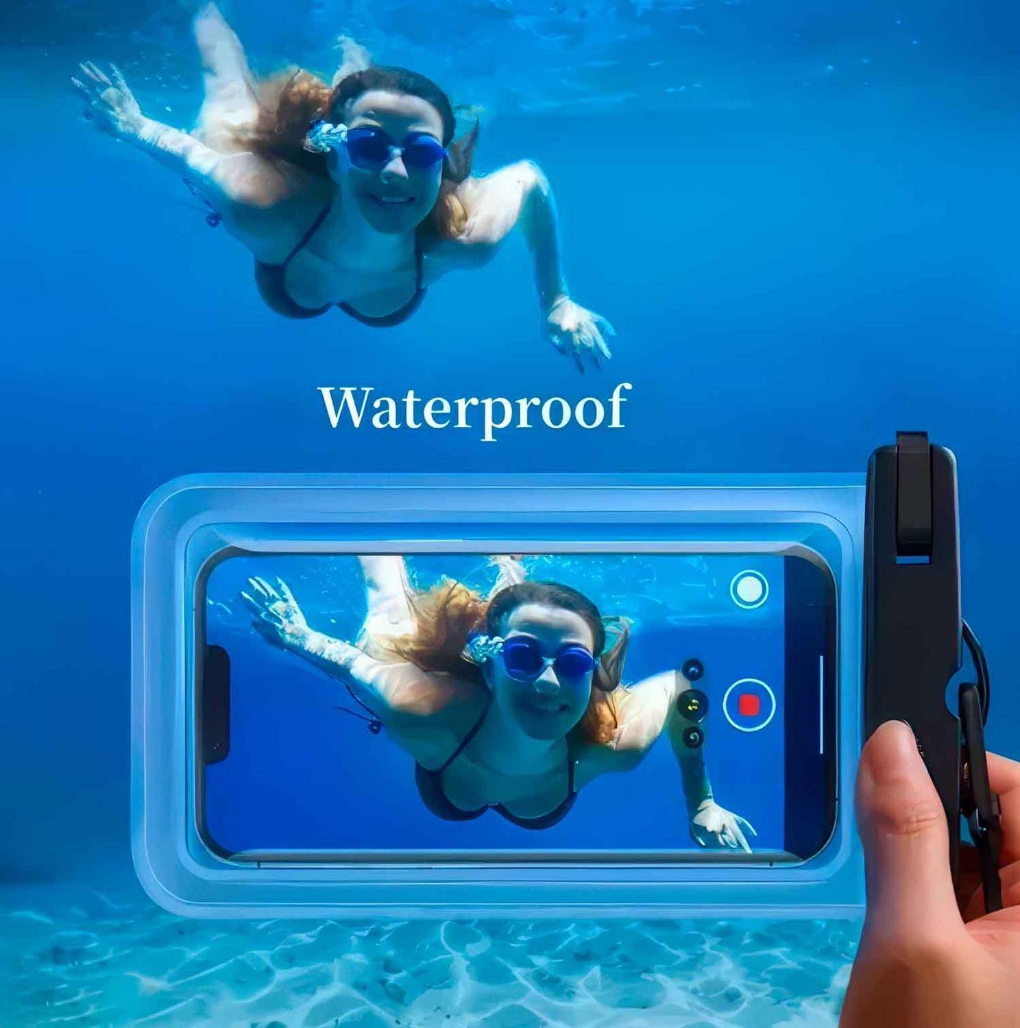 Funda Impermeable Protector Celular Sumergible Agua Flotador Piscina Mar-7