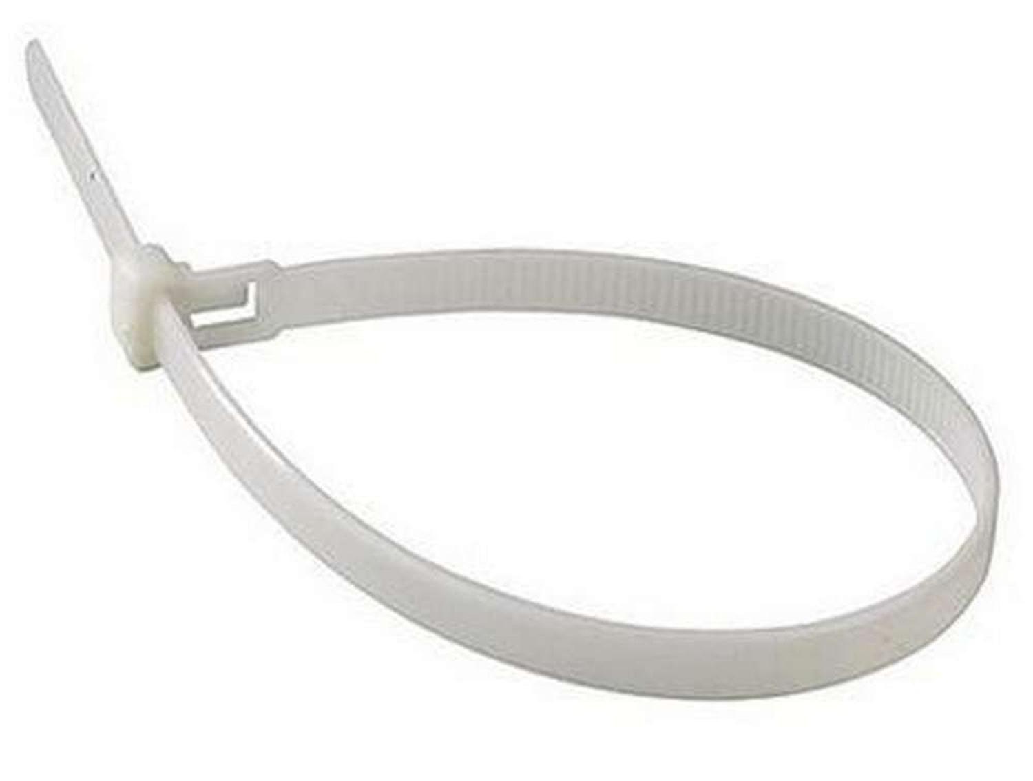 100x Amarras Plasticas Blancas 10 Cm Para Cables Trillaje-2