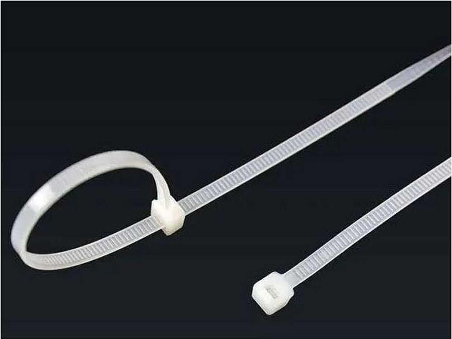 100x Amarras Plasticas Blancas 10 Cm Para Cables Trillaje-4