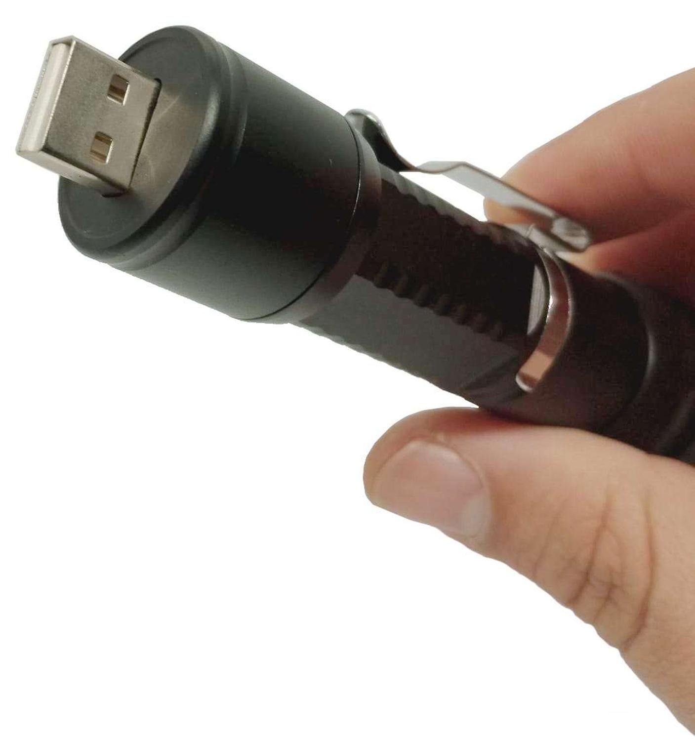 Linterna Led Con Zoom Recargable Puerto Usb Con Alto Alcance-3