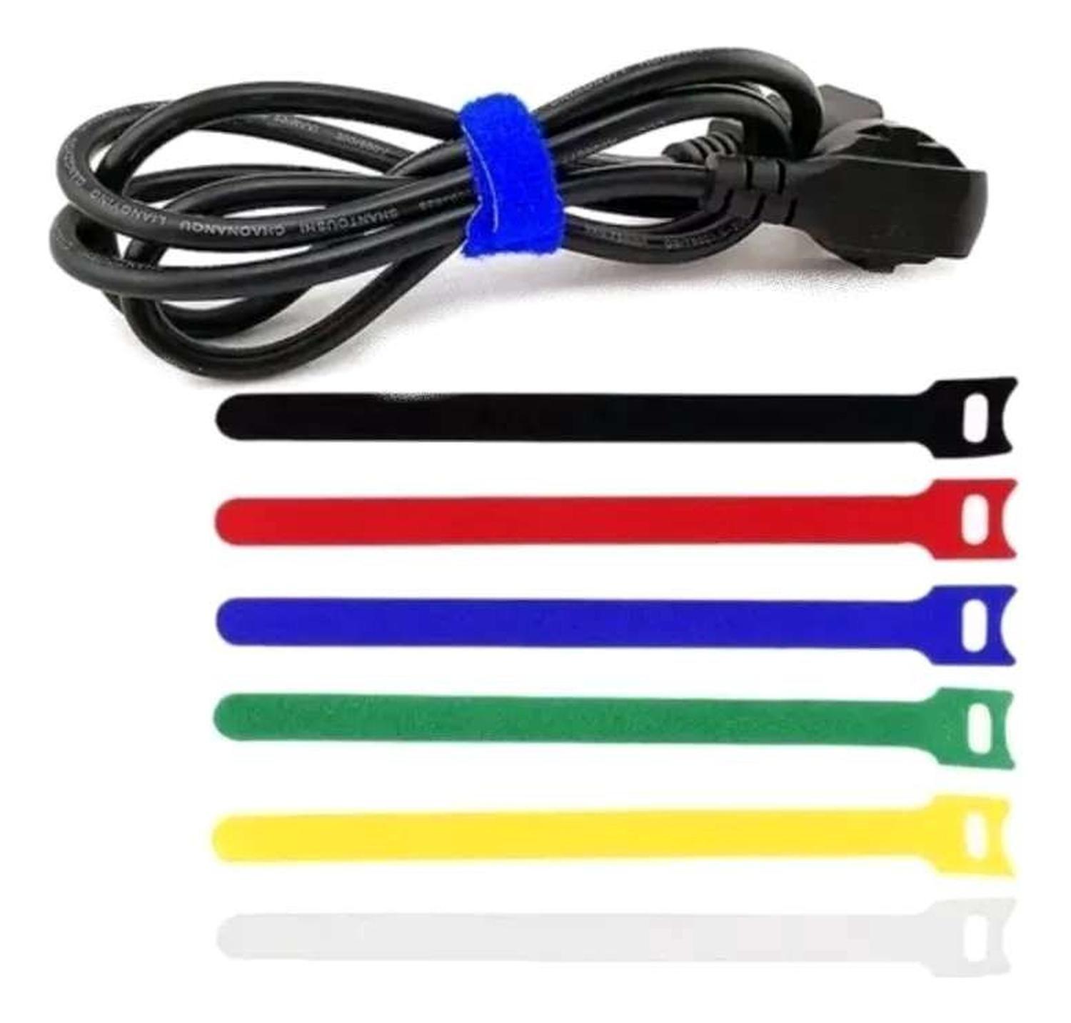 20x Pack Amarra Cable Organizador Reutilizable Velcro Cintas Diseño 5-1