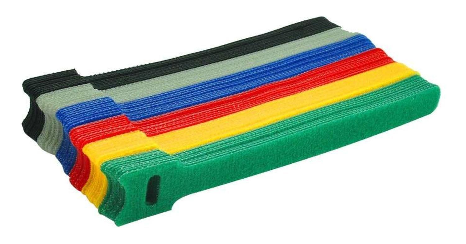 20x Pack Amarra Cable Organizador Reutilizable Velcro Cintas Diseño 5-5
