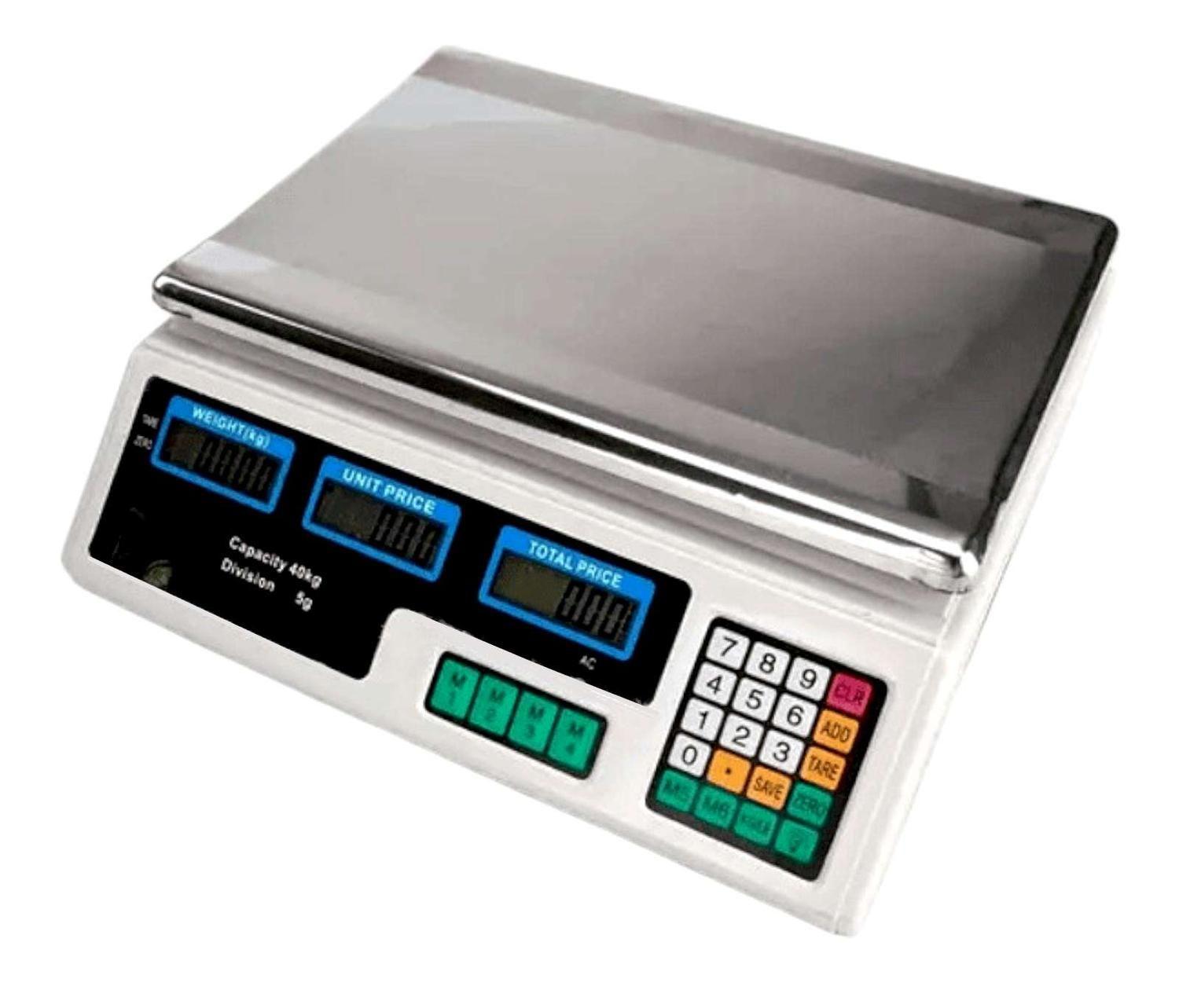 Pesa Balanza Digital Recargable Portatil Fruta Verdura Feria-1