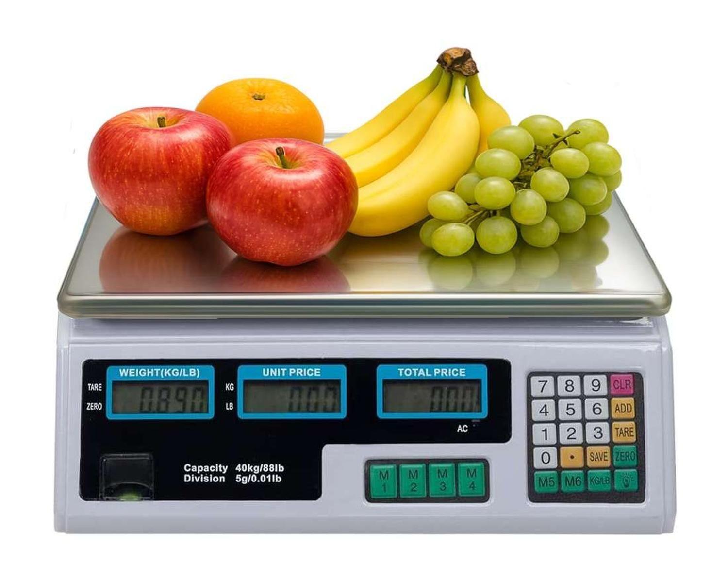 Pesa Balanza Digital Recargable Portatil Fruta Verdura Feria-6