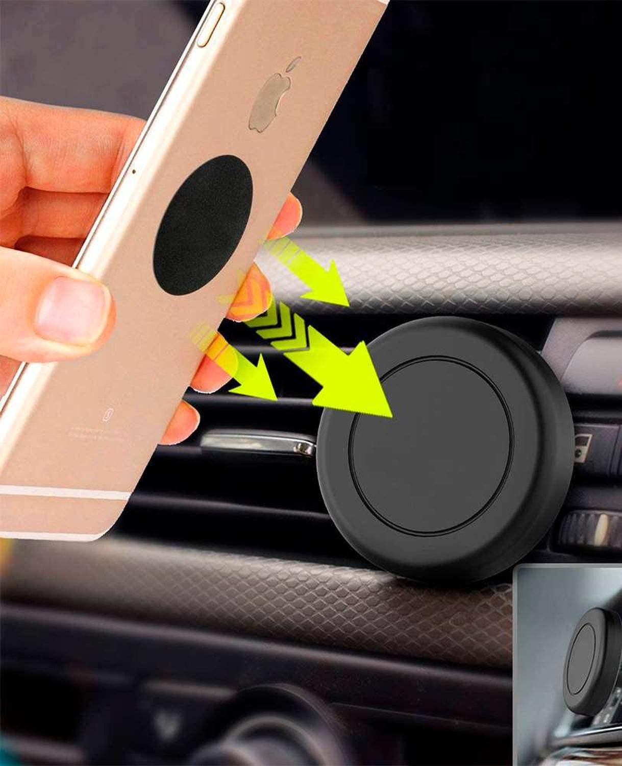 Soporte Magnetico Celular Gancho Rejilla Ventilacion Auto Iman-6