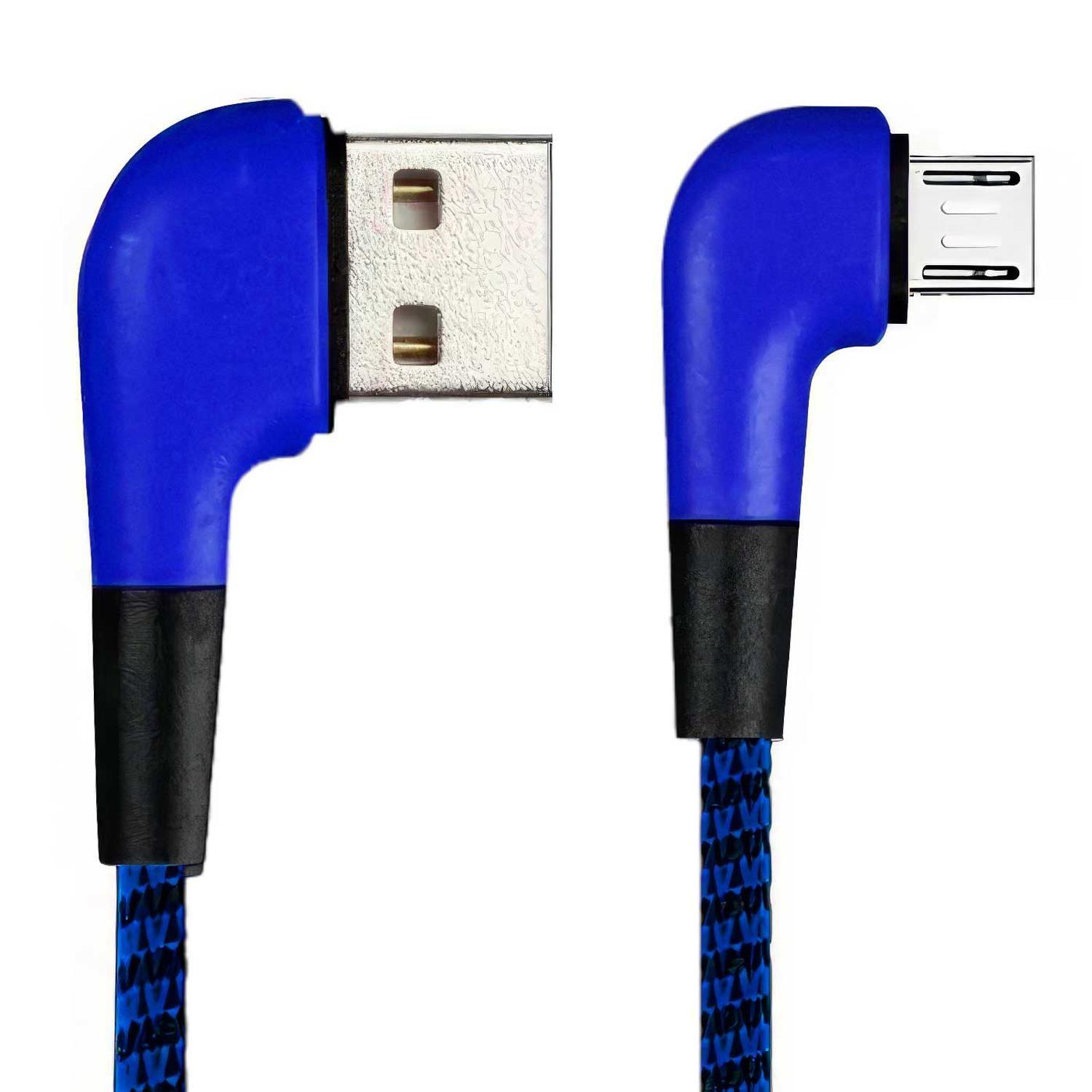 Cable Micro Usb Para Carga De Celular Con Conector En L-2