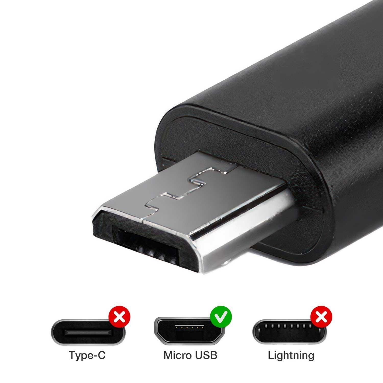 Cable Micro Usb Para Carga De Celular Con Conector En L-6