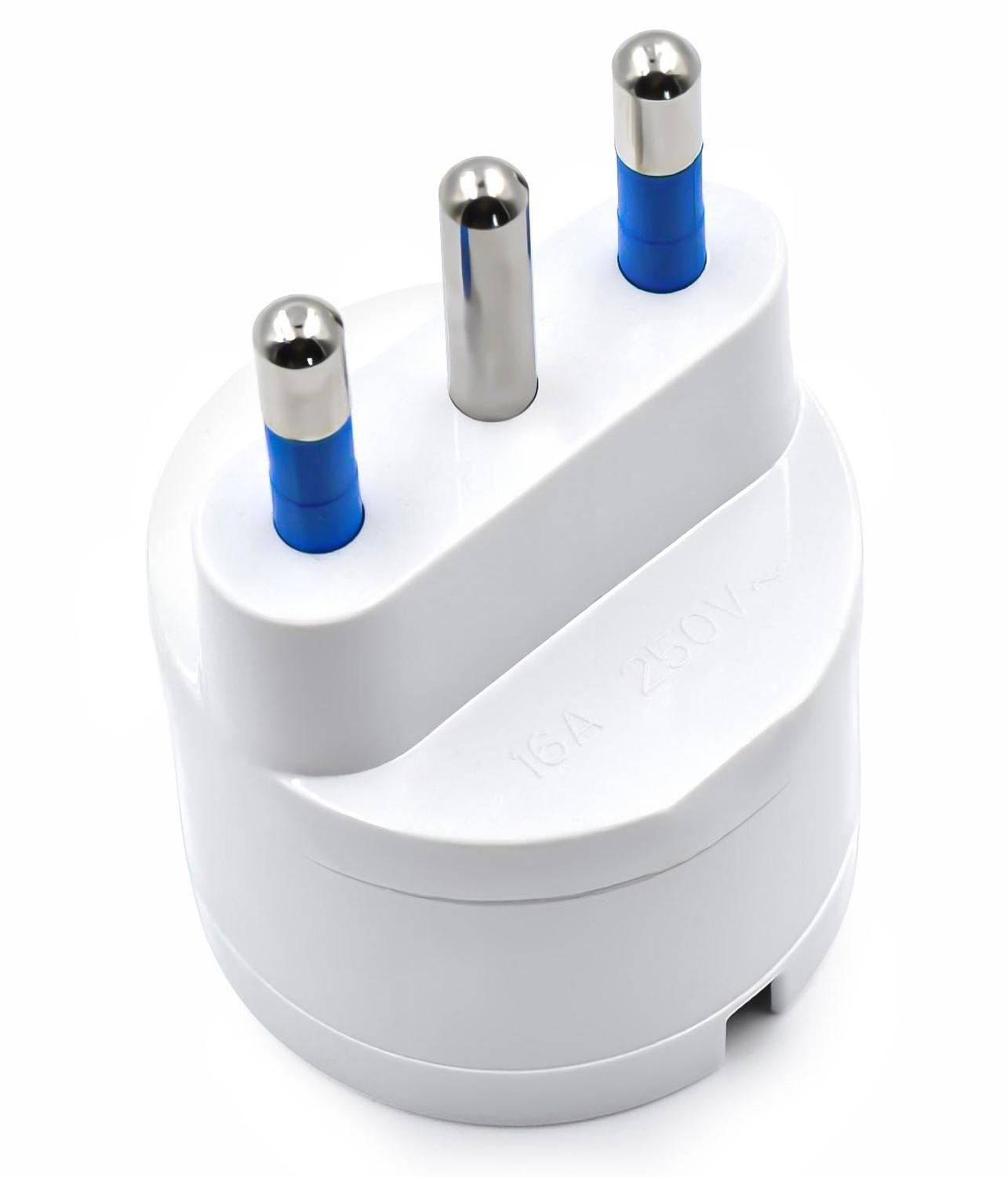 Adaptador Enchufe Corriente Electrico Schuko Universal Europeo Tipo E F-3