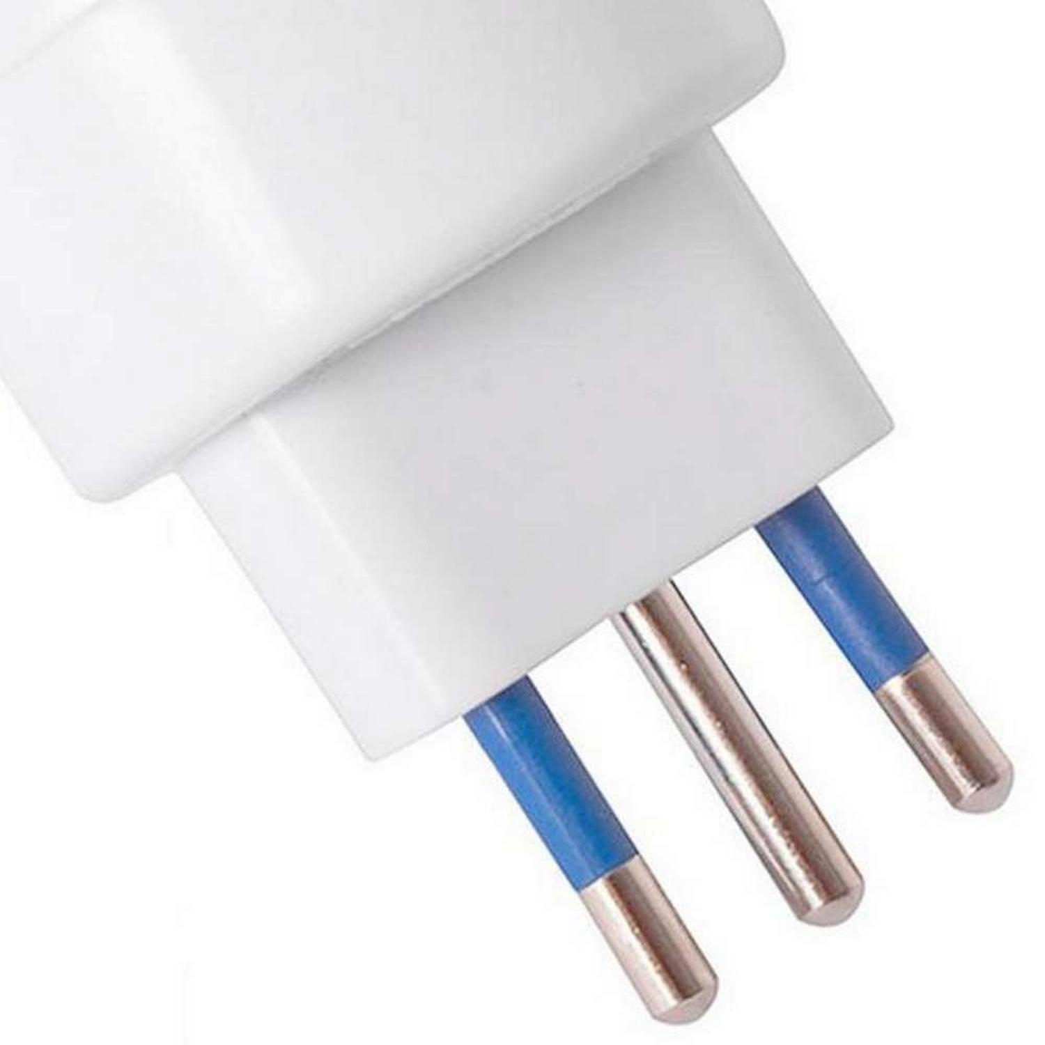 Adaptador Enchufe Corriente Electrico Schuko Universal Europeo Tipo E F-5