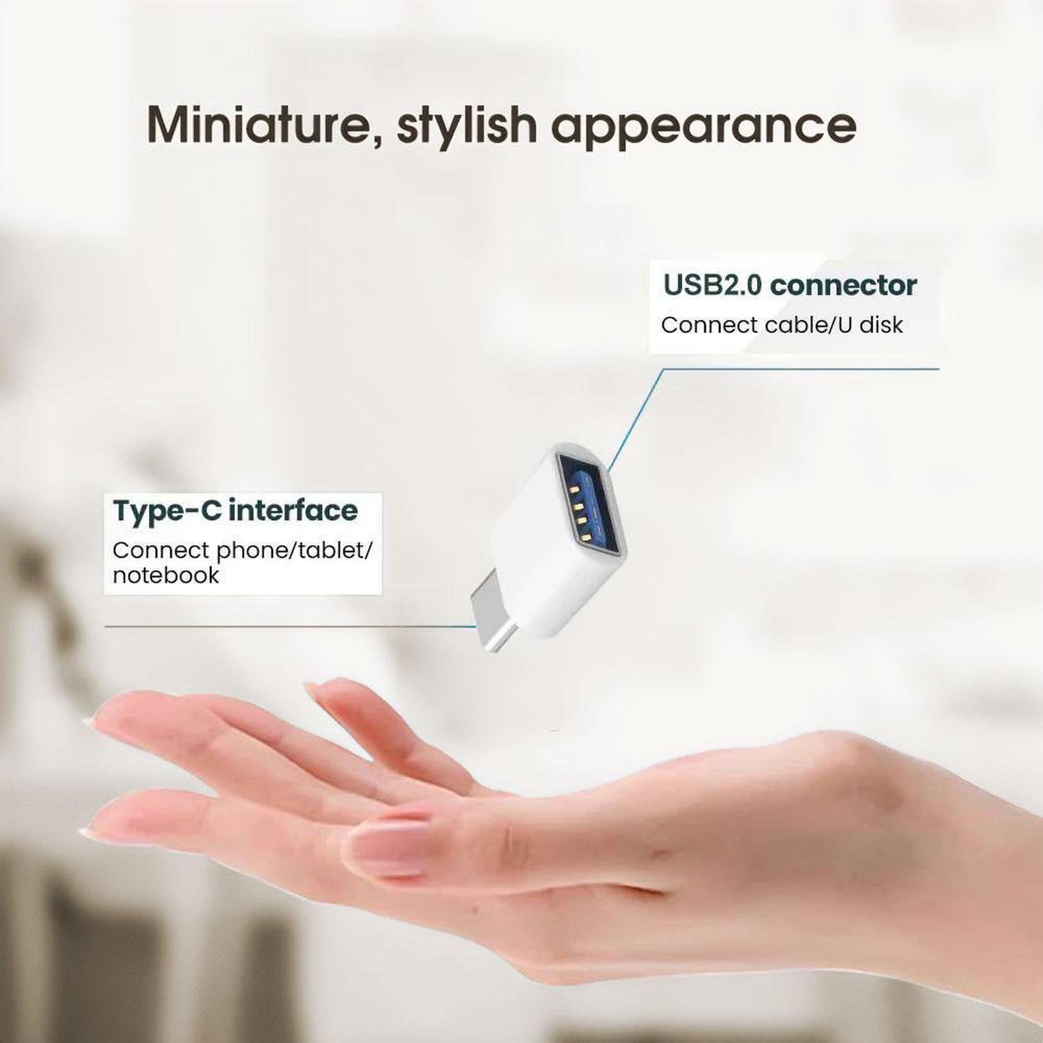 Cable Adaptador Otg Usb A Type C Tipo C P/pendrive Mouse Etc-5